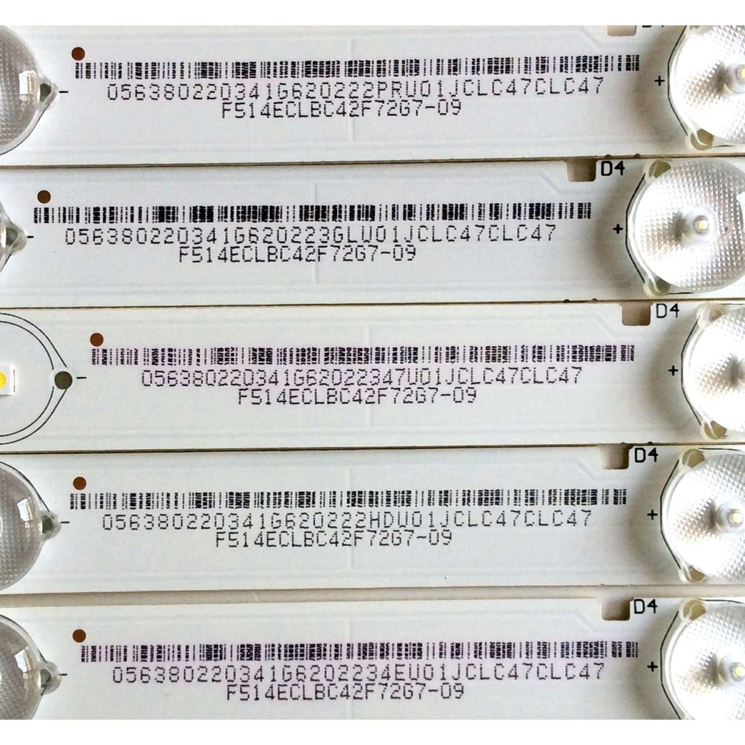 KIT DE LED PARA TV / VIZIO 20150704-Y16 E43 (5 PZAS.) / 056380220341G / MODELO E43-D2 LWZ2UMAS / PANEL T430HVND1.2	 - Imagen 3