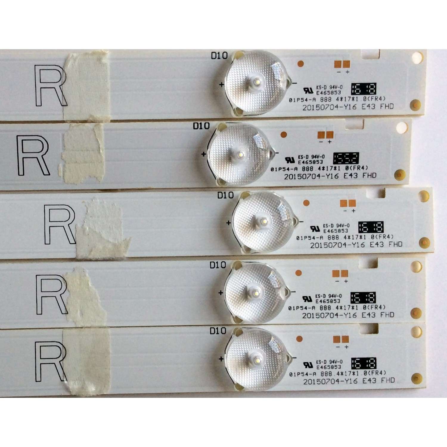 KIT DE LED PARA TV / VIZIO 20150704-Y16 E43 (5 PZAS.) / 056380220341G / MODELO E43-D2 LWZ2UMAS / PANEL T430HVND1.2	 - Imagen 2