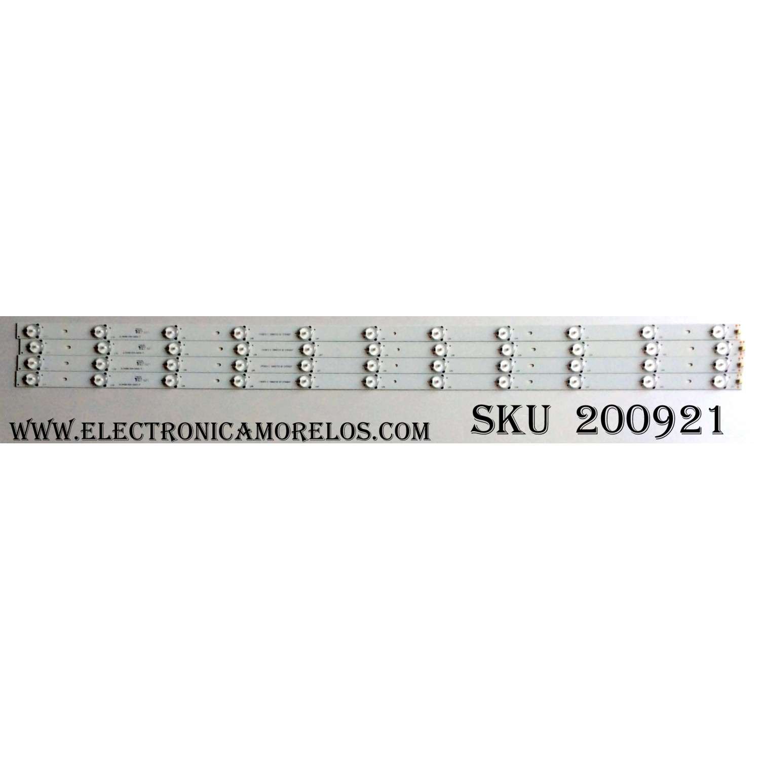KIT DE LED´S PARA TV (4 PIEZAS) / HISENSE 1143870 / JL.D40B1330-03CS-F / 12BH2133 / PANEL JHD400GF-E32(008)\S30\FM\ROH 187959 / MODELOS 40H3F / 40H3E