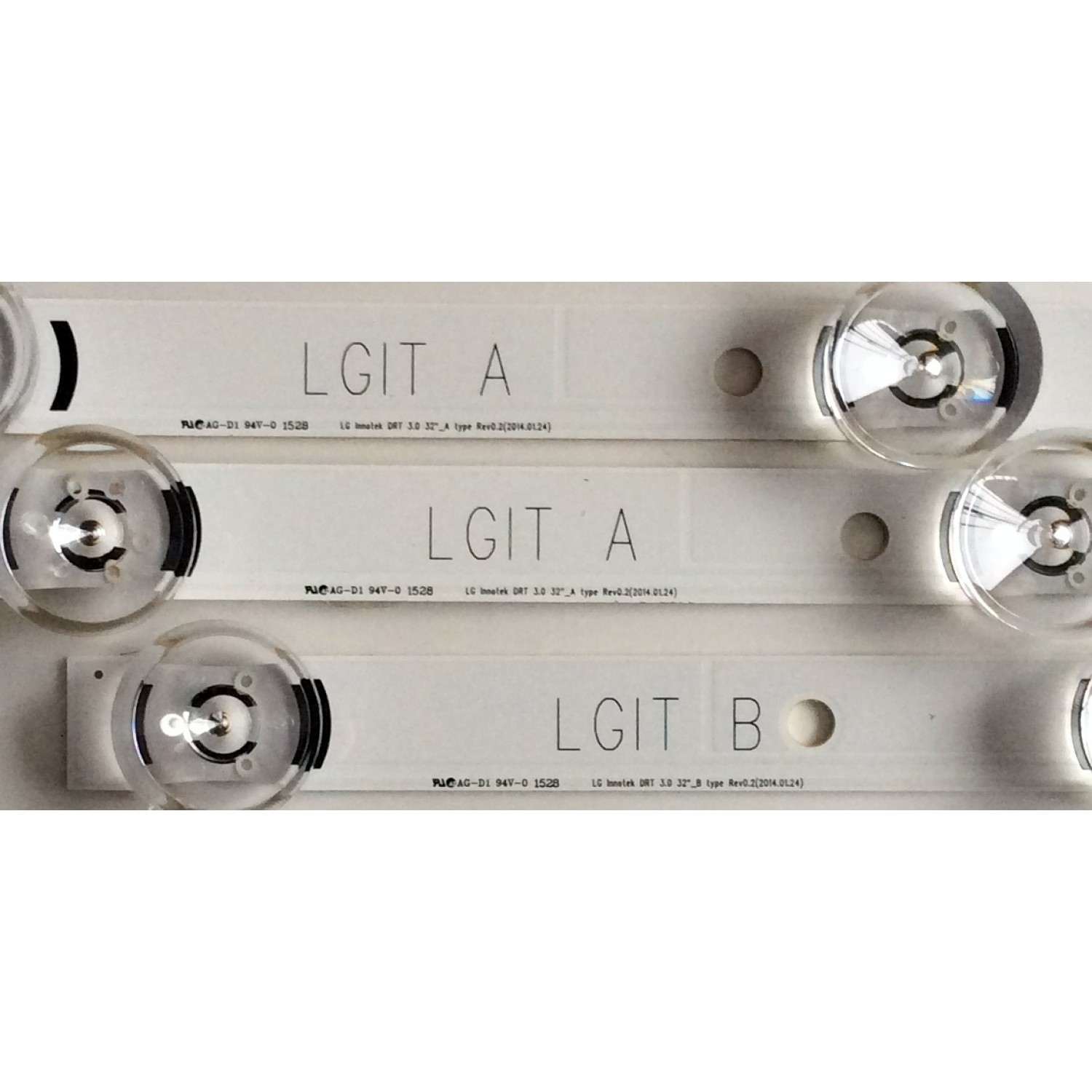 KIT DE LEDS PARA TV VIZIO ORIGINAL 2 PIEZAS / NUMERO DE PARTE 261501021380 / 06-2-32S1-2X6-0D20-590X12-EMC-V3-221213 / 230101039440 / 180L3M31-B / YF-14228 / PANEL HK315WLEDM-JH1VH / DISPLAY PT320AT04-2 VER.1.1 / MODELO VHD32M-0807 / VHD32M-08047 - Imagen 4