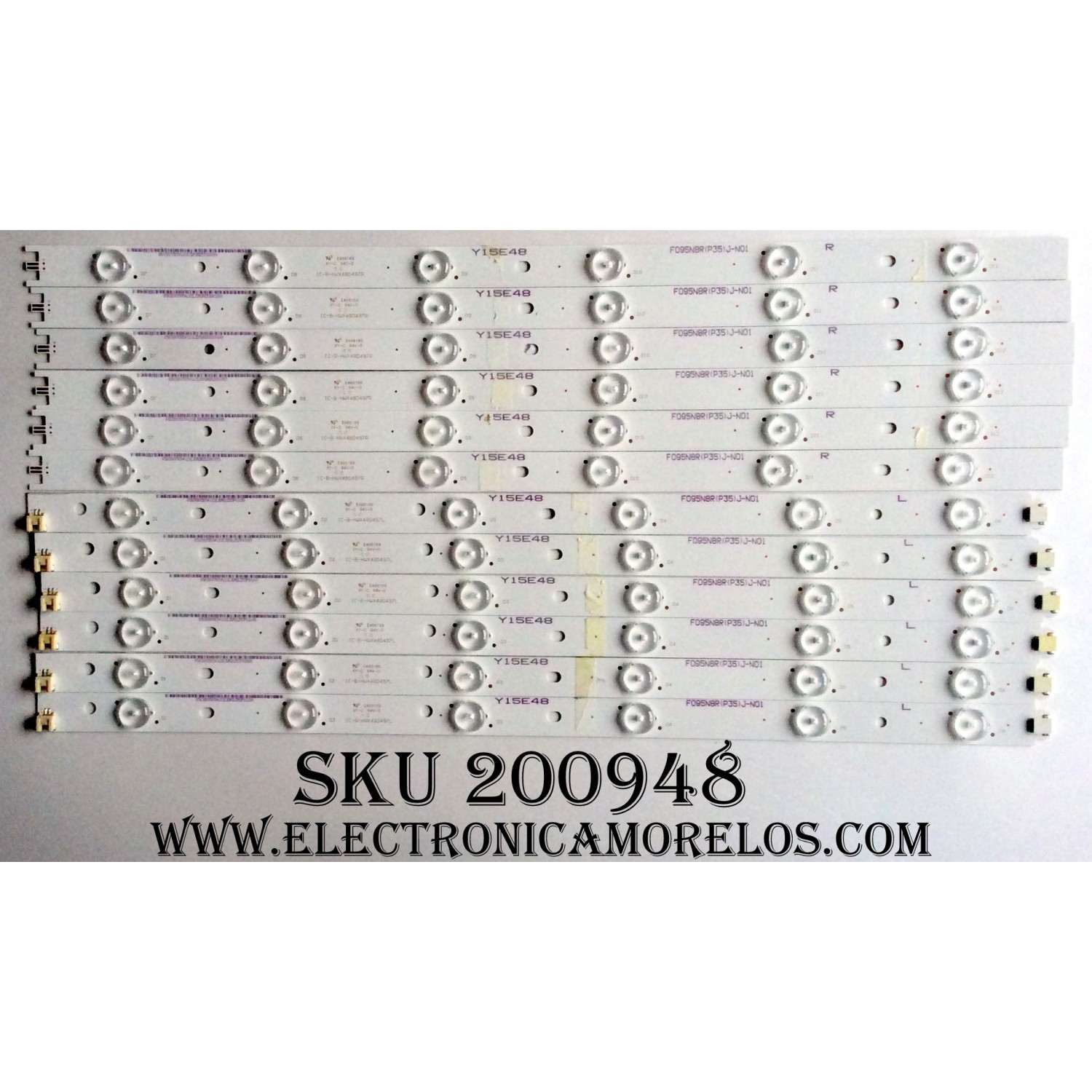 KIT DE LED PARA TV / VIZIO 56.38005.054 / IC-B-HWX48D497R / IC-B-HWX48D497L / 5638025007 / 5638005054 / MODELO E48-C2 / PANEL'S LSC480HN08-G01 / LSC480HN05-B01	