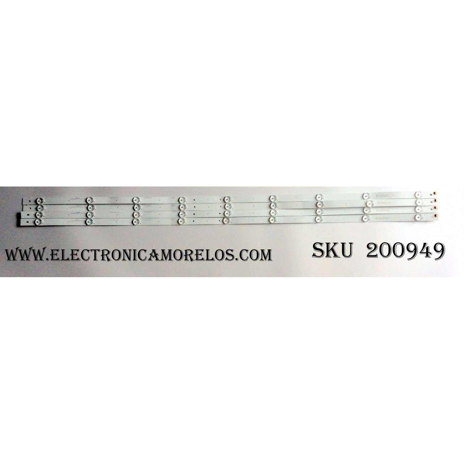 KIT DE LED'S PARA TV RCA / ELEMENT (4 PIEZAS) / NUMERO DE PARTE CRH-Z503030090463UREV1.1 / 50F6100 / LB-C500U17-E68-A-G01-XRD1 / B171128A2C / E348124 / PANEL C500U17-E61-A / DISPLAY T500QVN03.7 / MODELOS LED50E45RH 6901-LE50E45-A1 / E4SW5017RKU