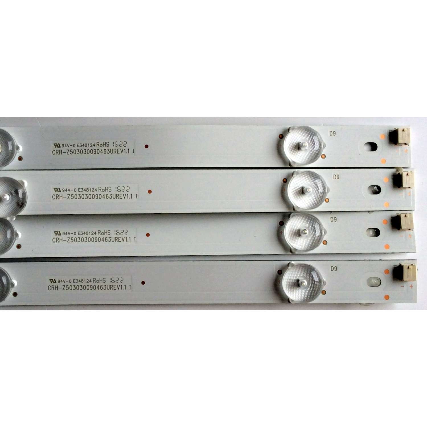 KIT DE LED'S PARA TV RCA / ELEMENT (4 PIEZAS) / NUMERO DE PARTE CRH-Z503030090463UREV1.1 / 50F6100 / LB-C500U17-E68-A-G01-XRD1 / B171128A2C / E348124 / PANEL C500U17-E61-A / DISPLAY T500QVN03.7 / MODELOS LED50E45RH 6901-LE50E45-A1 / E4SW5017RKU - Imagen 3