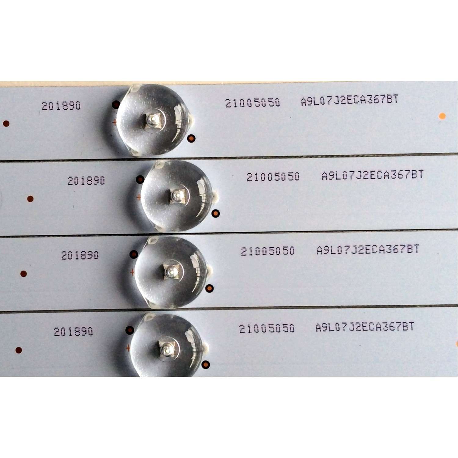 KIT DE LED PARA TV (4 PIEZAS) / ELEMENT CRH-T43Y163535040865S / CRH-T43Y163535040865S-REV1.1B / 21005050 / A9L07J2ECA367BT / MODELOS ELST4316S D6A1M / ELST4316S G6E0M / ELST4316S H6E0M / ELST4316S J6E0M / PÁNEL LC430DUY(SH)(A1)	 - Imagen 2