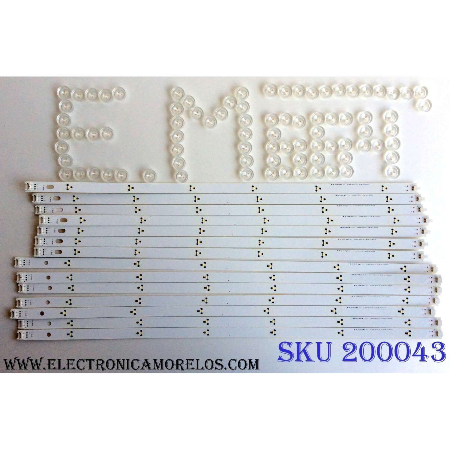 KIT DE LED´S  PARA TV (14 PIEZAS) / LG LG Innotek POLA2.0 55¨ R Type Rev 0.1  / LG Innotek POLA2.0 55¨ L Type Rev 0.1  / PANEL NC550DUN-SAAP1 / MODELO 55LN5600-UI BUSULJR