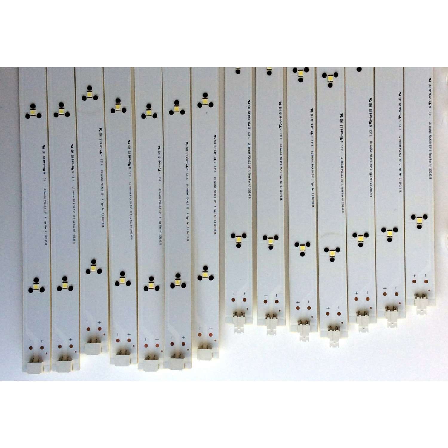 KIT DE LED´S  PARA TV (14 PIEZAS) / LG LG Innotek POLA2.0 55¨ R Type Rev 0.1  / LG Innotek POLA2.0 55¨ L Type Rev 0.1  / PANEL NC550DUN-SAAP1 / MODELO 55LN5600-UI BUSULJR - Imagen 2