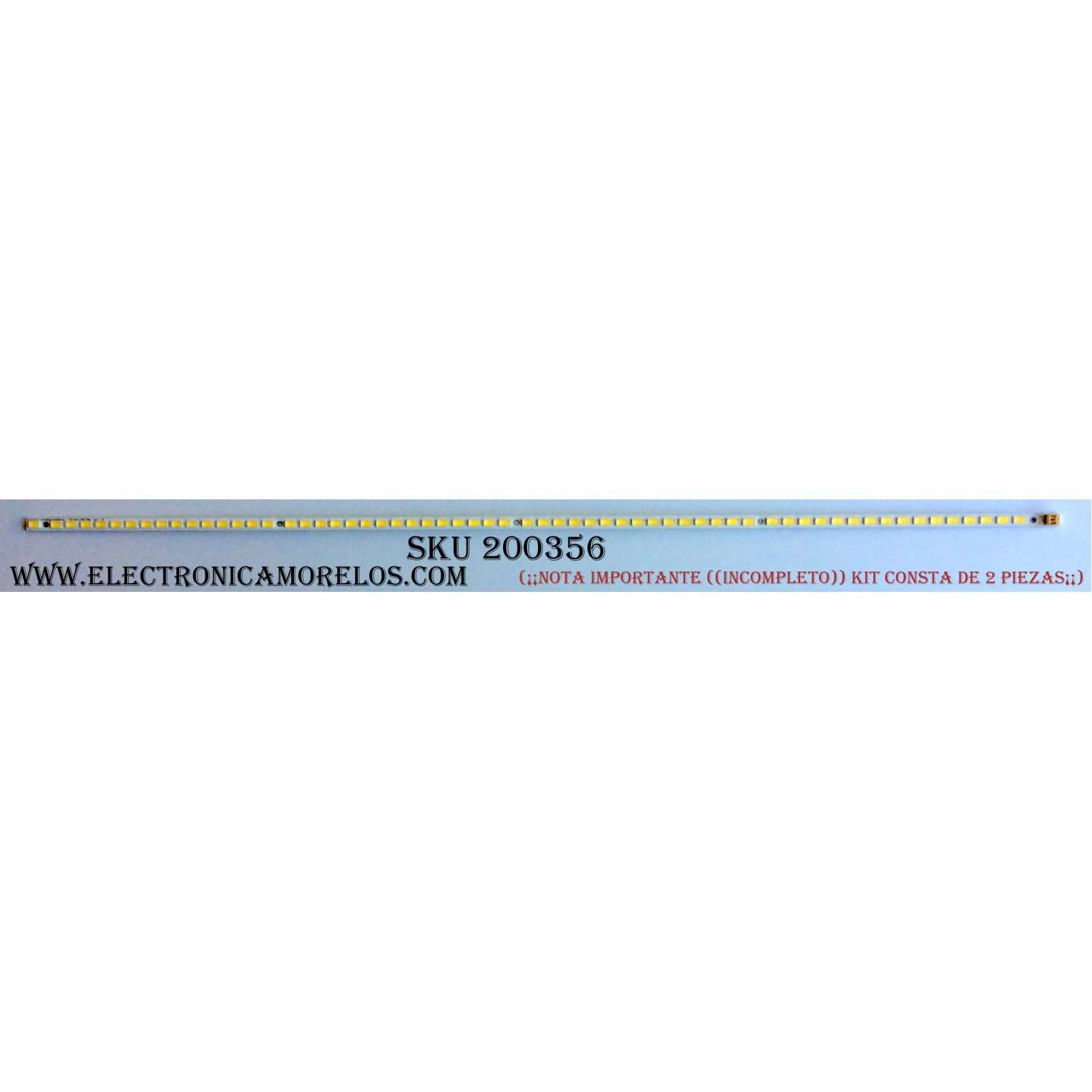 LED PARA TV / (¡¡NOTA IMPORTANTE ((INCOMPLETO)) KIT CONSTA DE 2 PIEZAS¡¡) / SONY STS400A42 / STS400A42-62LED / STS400A42-62LED_rev:1_110412 / PANEL LTY400HM08 / MODELOS KDL-40EX520 / KDL-40EX525	