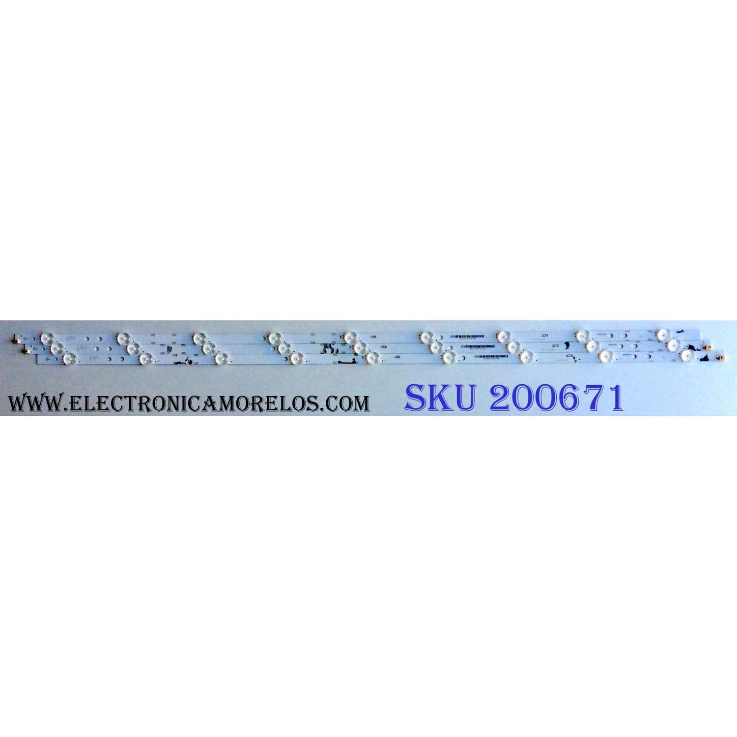 KIT DE LED PARA TV (3 PIEZAS) / VIZIO IC-A-VZAA40D696 / IC-A-VZAA40D696A / IC-A-VZAA40D696B / IC-A-VZAA40D696C / 098101003103 / 098101003104 / 098101003105 /MODELO E40-D0 / D40-D0 LAUSTXBS	