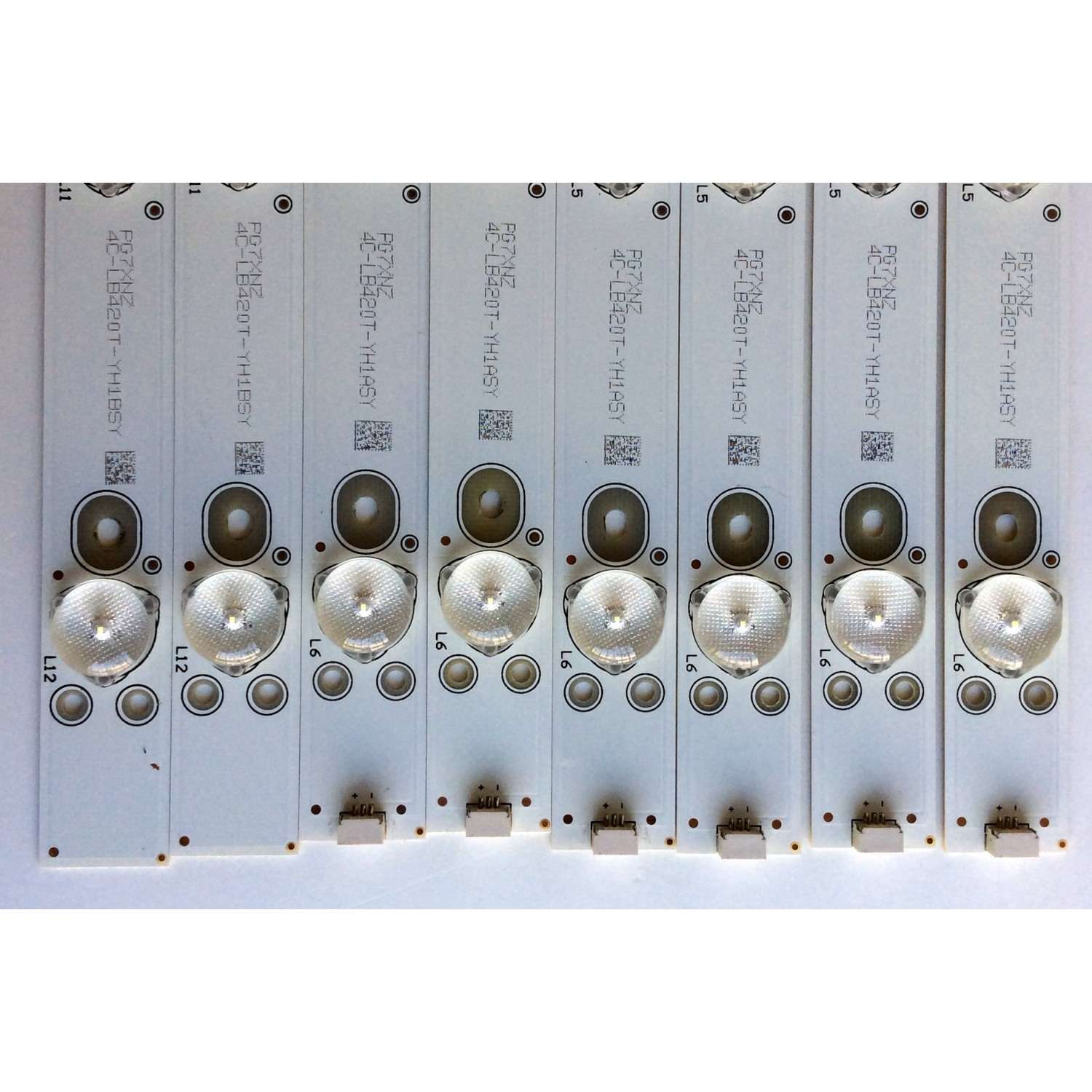 KIT DE LED´S PARA TV (8 PIEZAS) / SANYO TCL-462C750(B3310)-6EA-L / TCL-462C750(B3310)-6EA-R / E334789 / PG7XNZ / 006-P2K1972A / 4C-LB420T-YHASY / 4C-LB420T-YHBSY / TCL-462C750 / PANEL LVF420LGDX E2 V1 / MODELOS DP42D23 / DP42D24 / FW42D25T / PH42B25DG - Imagen 3