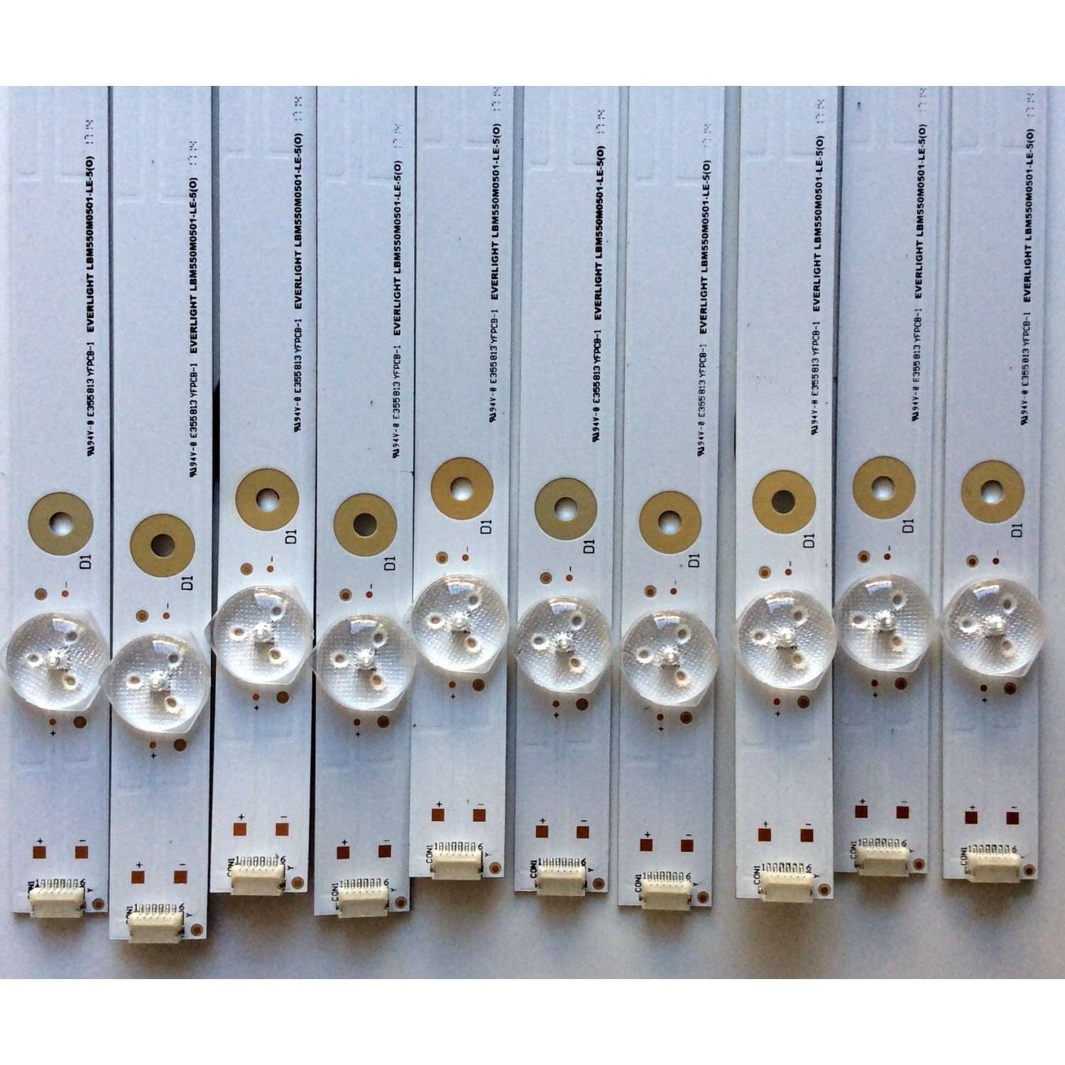 KIT DE LED´S PARA TV (10 PIEZAS) / HISENSE LBM550M0501-LE-5(0) / 1173047 / B021ZM60 / E355813 YFPCB-1 / PANEL HD550K3U51\S6\GM\ROH / MODELOS FM55H6D / 55H6D - Imagen 4