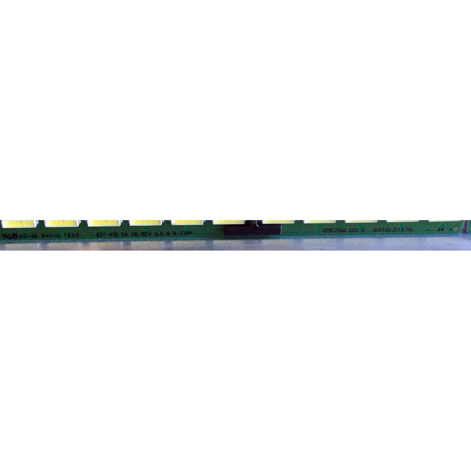 LED PARA TV LG (1 PIEZA) / NUMERO DE PARTE 6916L-2117A / 6916L-2116A / 6922L-0173A / 6916L2116A / 6916L2117A / 65" V15 SA UD REV 0.5 6 / PANEL LC650EQF (PH)(F1) / MODELO 65UF8500-UB / 65UF8500-UB.BUSYLJR / ((MEDIDAS 1.43M X 16CM)) - Imagen 2