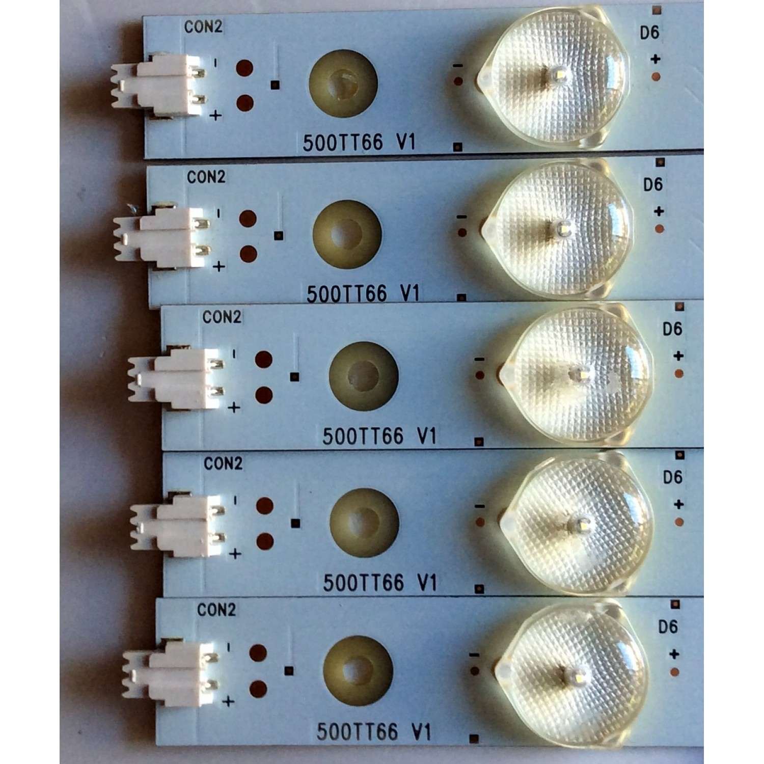 KIT DE LED´S PARA TV (12 PIEZAS) / SHARP 500TT65/500TT66 / 500TT65 / 500TT66 / KIT DE LED SUSTITUTAS 500TT61/500TT62 / PANEL TPT500J1-HVN07.U REV:S600F / MODELOS LC-50LB370U / LC-50LB371U - Imagen 4