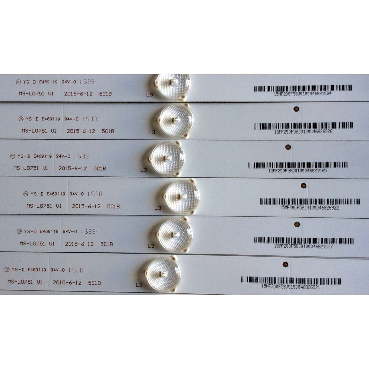 KIT DE LED   ELEMENT 910-500-1037 / 10 PZAS /  D1M1022DW / 15MD200F58 / MS-L0751 / 15MF300F58 / D2M1082DW / PANEL´S T500HVN08.2 / T500HVN08.5 / MODELOS ELEFW504A H1401 / ELEFT506 H5A2M / ELEFT506 J5A0M / ELEFT506 J5A1M / ELEFT506 J5A3M / ELEFT506 J5A7M	 - Imagen 3