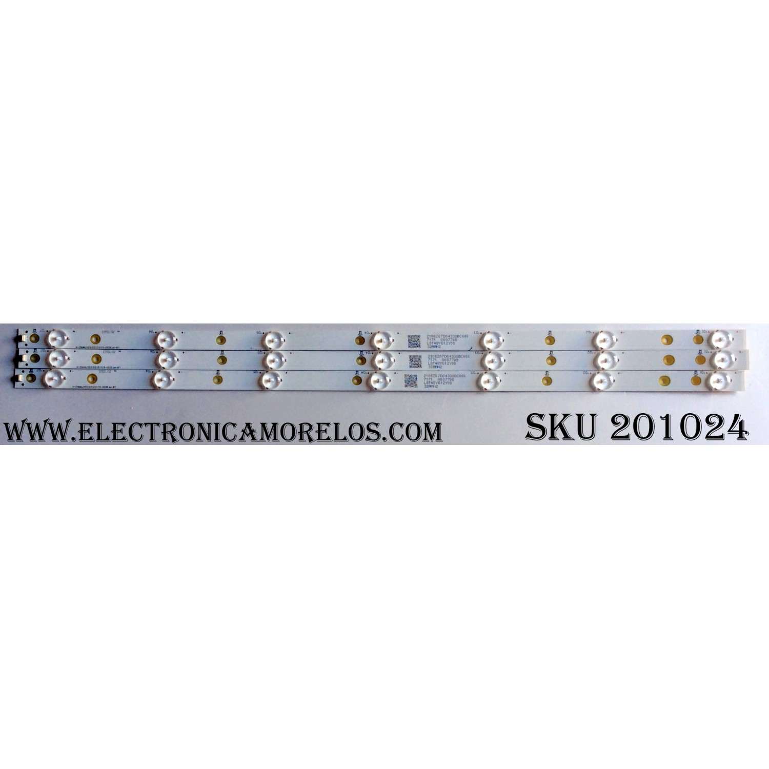 KIT DE LED´S PARA TV (3 PIEZAS) / VIZIO 32AMN2 / LB-PF3030-GJVIZI03153X7AMN2-H / L8T48Y612Y00 / 7171 007709 / 210BZ07D04338BCC00X / PANEL ST3151B01-1 VER.2.1 / MODELO D32F-E1 LTT3VMMT