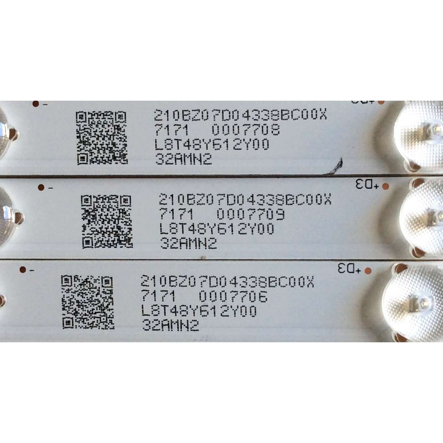 KIT DE LED´S PARA TV (3 PIEZAS) / VIZIO 32AMN2 / LB-PF3030-GJVIZI03153X7AMN2-H / L8T48Y612Y00 / 7171 007709 / 210BZ07D04338BCC00X / PANEL ST3151B01-1 VER.2.1 / MODELO D32F-E1 LTT3VMMT - Imagen 3