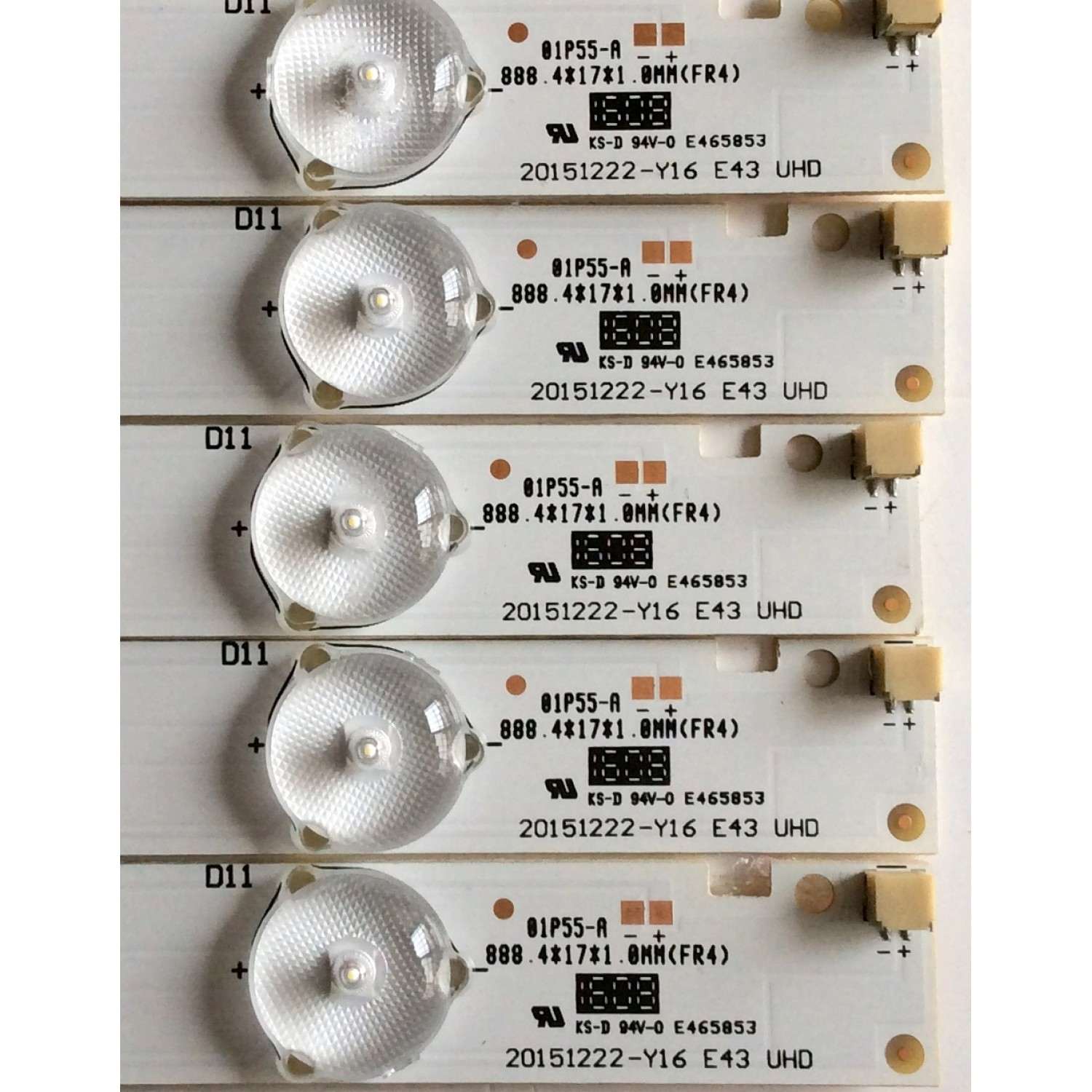 KIT DE LED PARA TV / VIZIO 20151222-Y16 E43 / 056380220361G / MODELO E43U-D2 / PANEL T430QVN02.1	 - Imagen 4