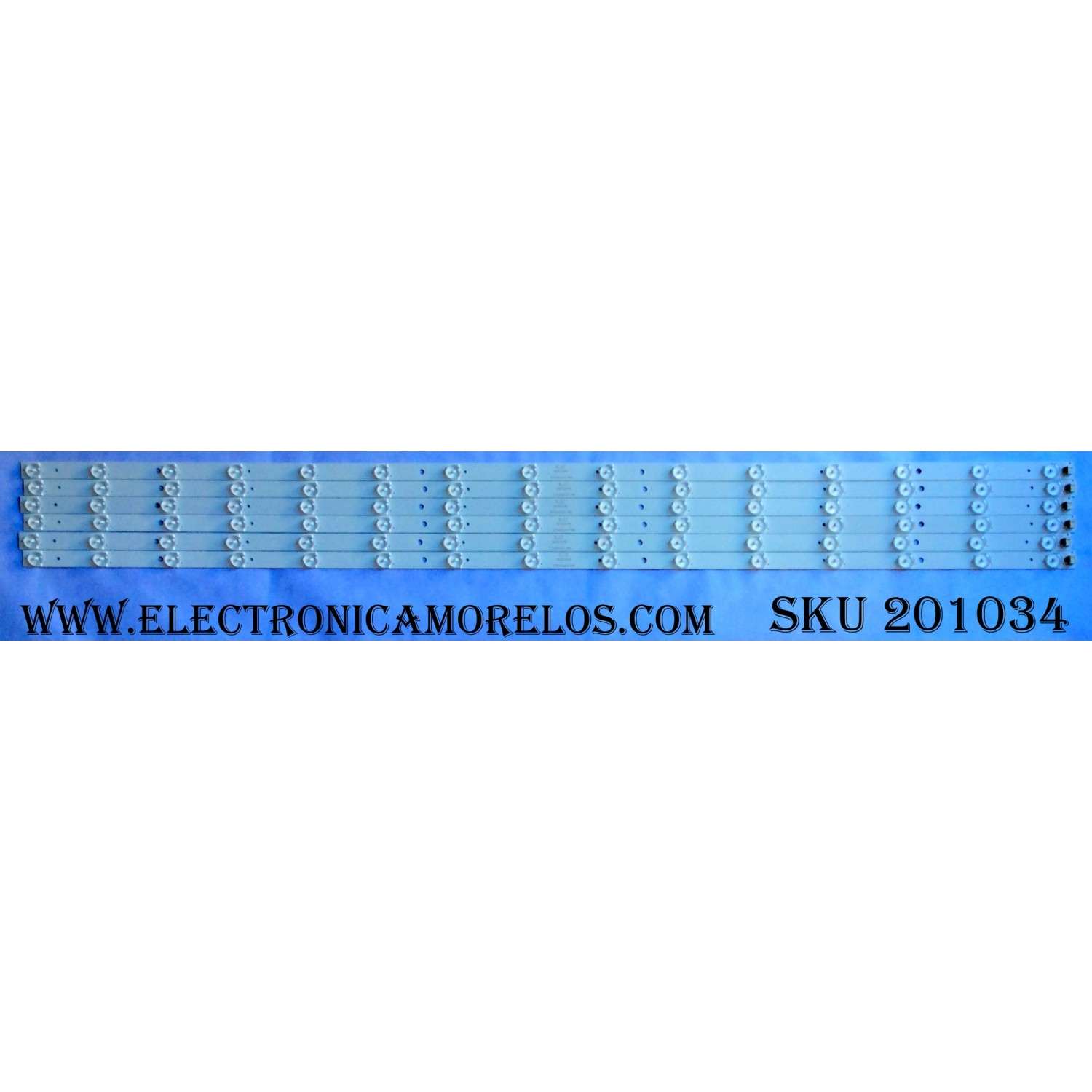KIT DE LED PARA TV (6 PIEZAS) / JVC 570202001749 / S2302246 / PANEL´S 550T60D2804 / SM550T60D2804-D0613 / MODELO LT-55EM76 AAE	