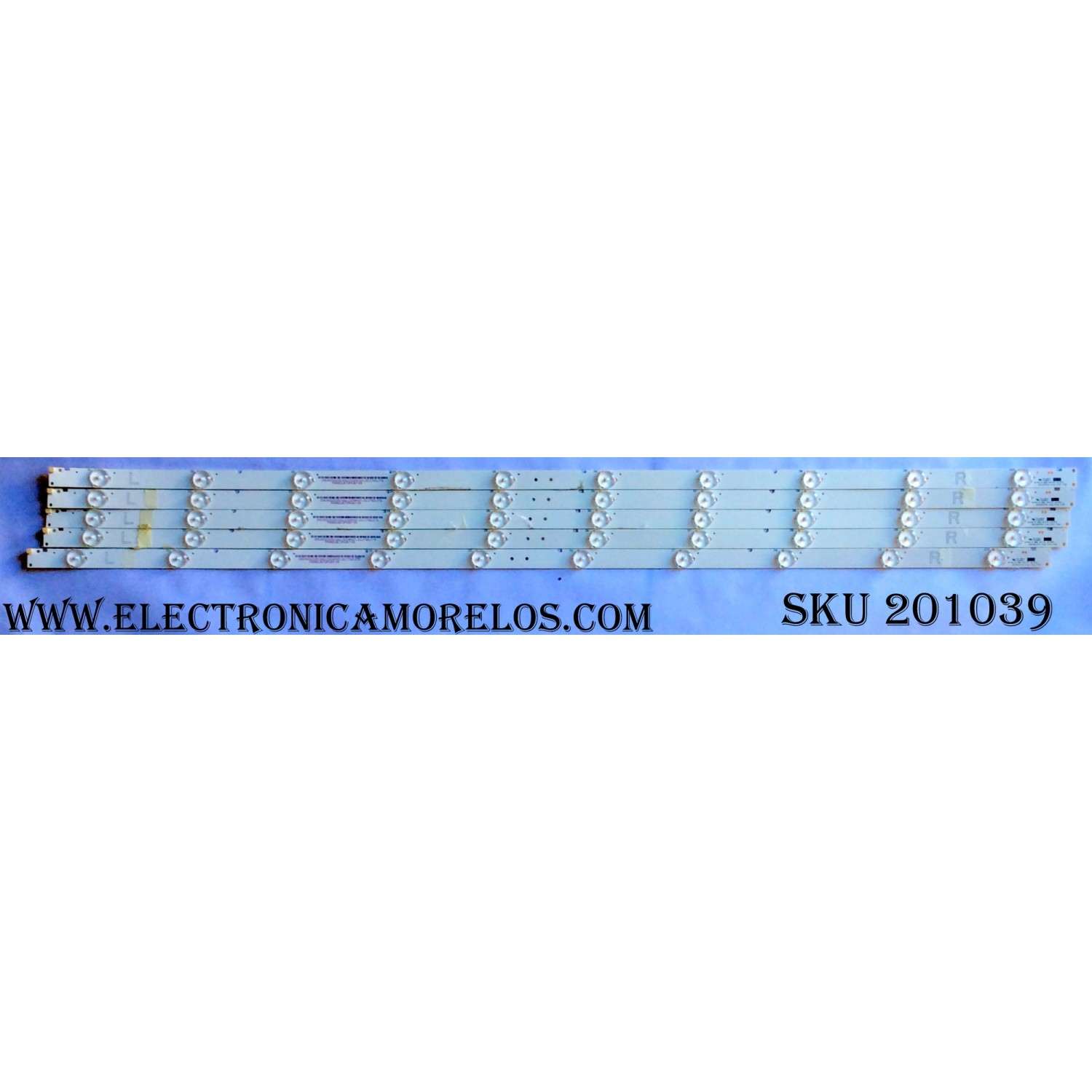 KIT DE LED PARA TV (5 PIEZAS) / VIZIO 20150704-Y16 E43 / 20150704-Y16 E43 FHD / 056380220351G / MODELO E43-D2 LWZJUMDS / PANEL LC430DUY(SH)(A1)	