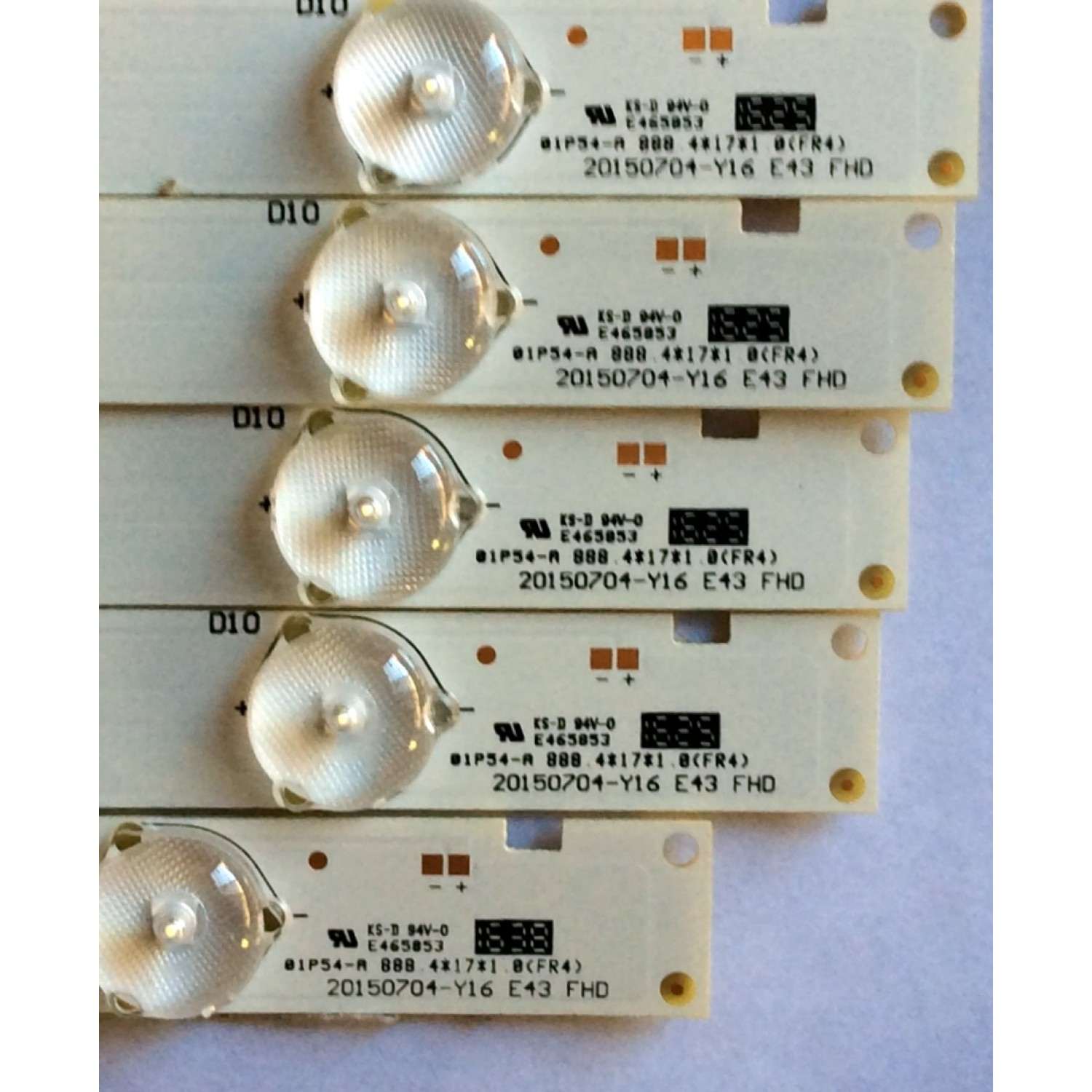 KIT DE LED PARA TV (5 PIEZAS) / VIZIO 20150704-Y16 E43 / 20150704-Y16 E43 FHD / 056380220351G / MODELO E43-D2 LWZJUMDS / PANEL LC430DUY(SH)(A1)	 - Imagen 2