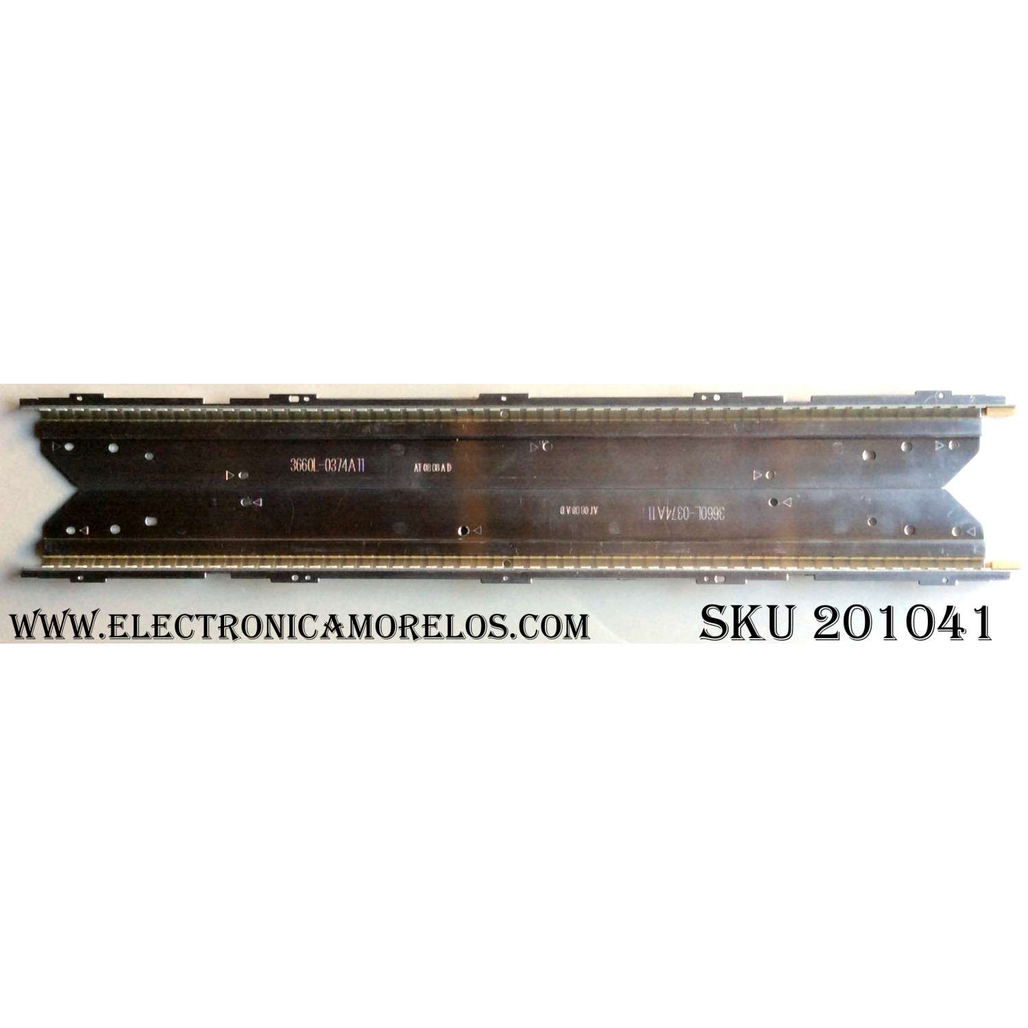 KIT DE LED´S PARA TV (2 PIEZAS) / LG 3660L-0374A 11 / AT0808AD / 42¨ V6 Edge FHD REV1.0 L-Type / 42¨ V6 Edge FHD REV1.0 R-Type / PANEL LC420EUF(SD)(A1)  / MODELOS 42LV470S-ZC.AEUYLJG / 42LV5500-UA.AUSYLJR	