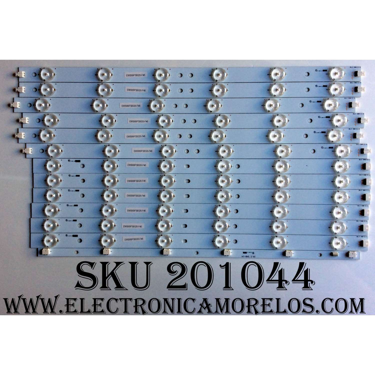 KIT DE LED'S PARA TV VIZIO (12 PIEZAS) NUMERO DE PARTE 39.0 SNB-C1 / 39.0 SNB-C1-R / 39.0 SNB-C1-L / 39.0 SNB-V4 / PANEL TPT390J1-HVN01 / MODELO E390-A1