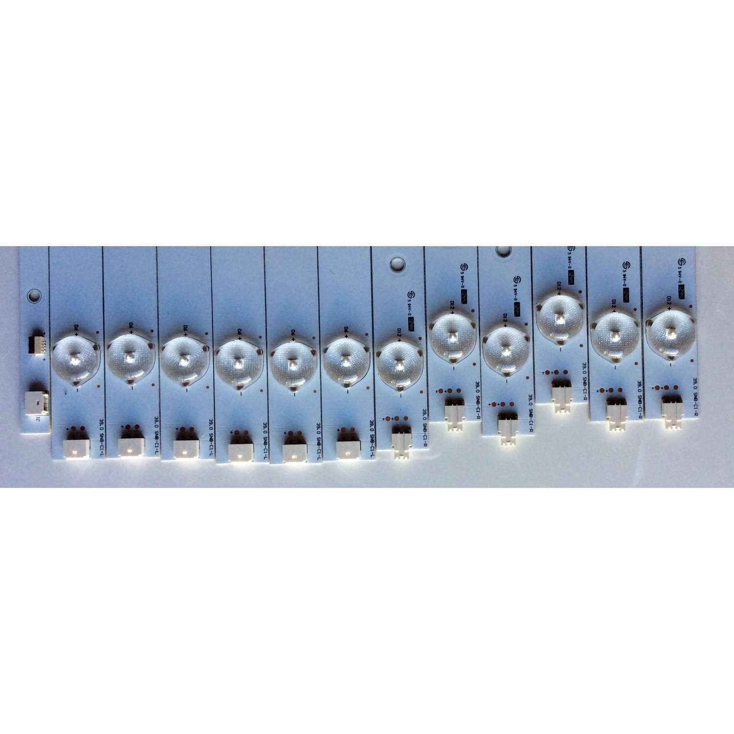 KIT DE LED'S PARA TV VIZIO (12 PIEZAS) NUMERO DE PARTE 39.0 SNB-C1 / 39.0 SNB-C1-R / 39.0 SNB-C1-L / 39.0 SNB-V4 / PANEL TPT390J1-HVN01 / MODELO E390-A1 - Imagen 4