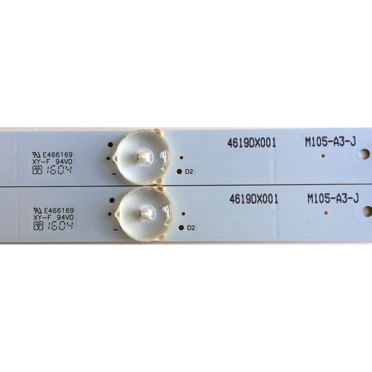 KIT DE LED´S PARA TV (2 PIEZAS) / ELEMENT B-HWBW19D739 / 21004618 / 4619DX001 / M105-A3-J / E466169 / M105-A3-J-4147GA29F103202 / M105-A3-J-4147GA29F103204 / PANEL MV185WHB-N10 / MODELO ELEFW195 / LE-19GDXB-B2 - Imagen 3