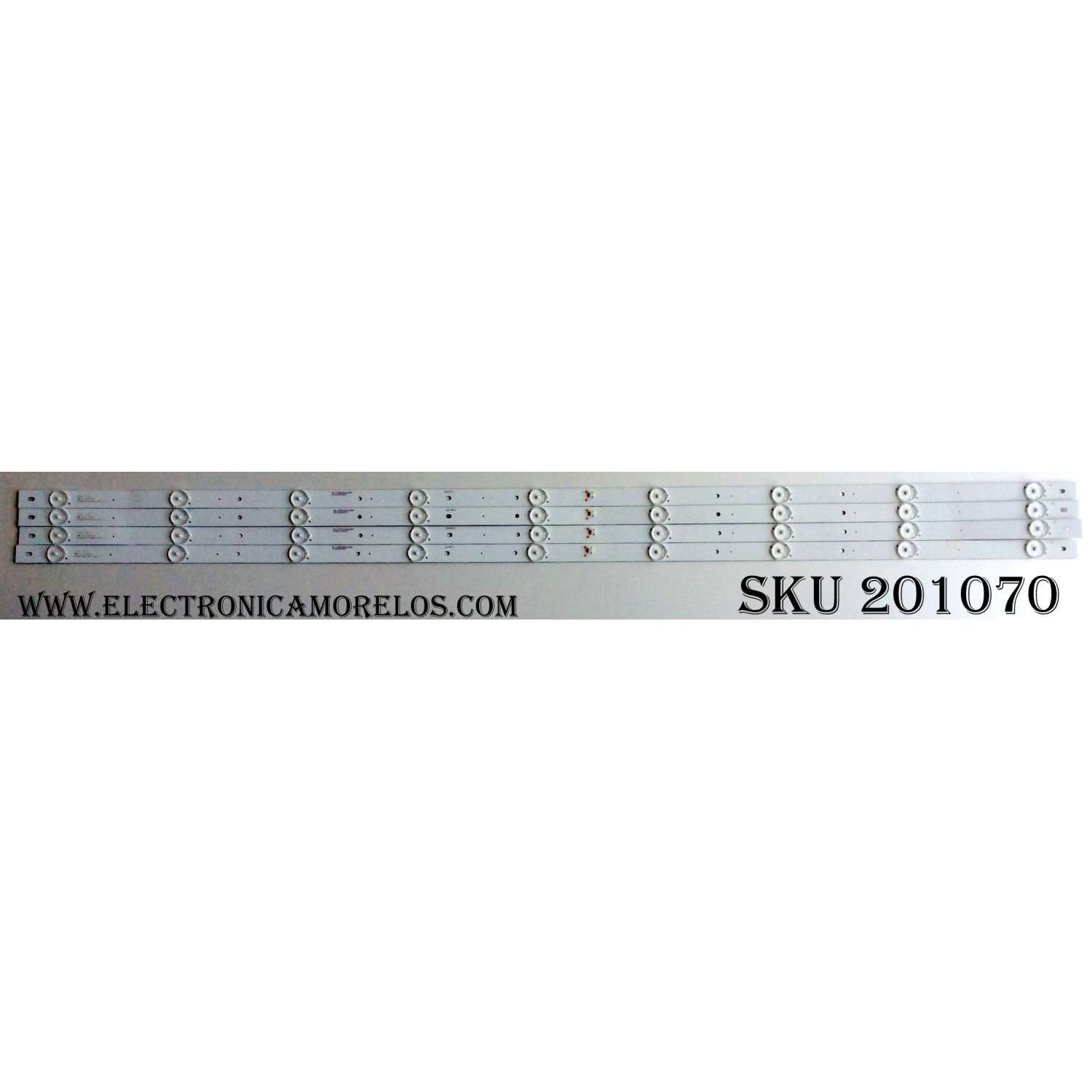 KIT DE LED PARA TV (4 PIEZAS) / PROSCAN K49EM3030T040964J-Rev1.1 / M01Y158K22KAA1689K / 8149010649007 / PANEL HV490FHB-N8D / CN49DX78D / MODELO 49"	
