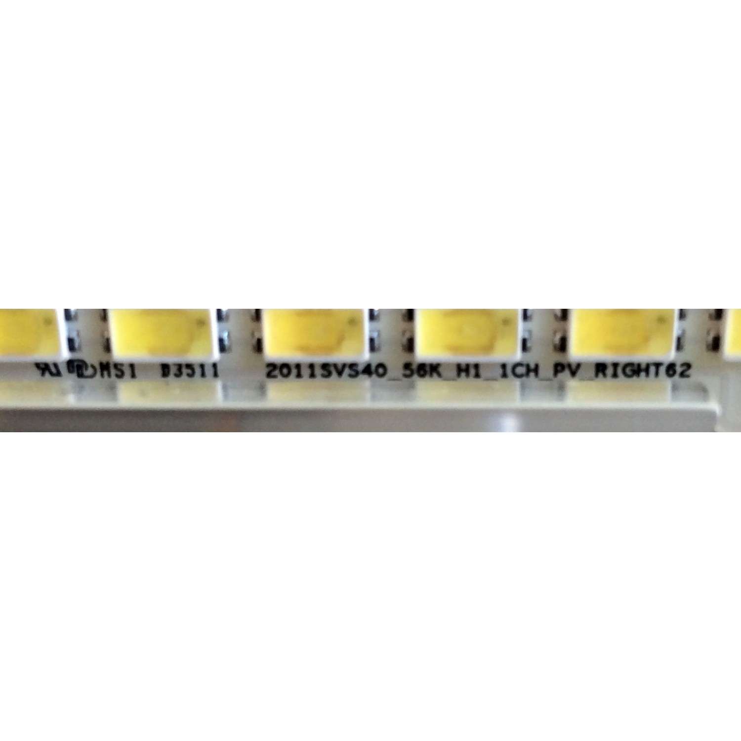 LED PARA TV / SAMSUNG BN64-01639A / D111011A0 / 2011SVS40_56K_H1_1CH_PV_LEFT62 / 2011SVS40_56K_H1_1CH_PV_RIGHT62 / PANEL´S LTJ400HM05-J BW45 / LTJ400HF01-I BW43 / MODELO UN40D5003BF 2011 - Imagen 3