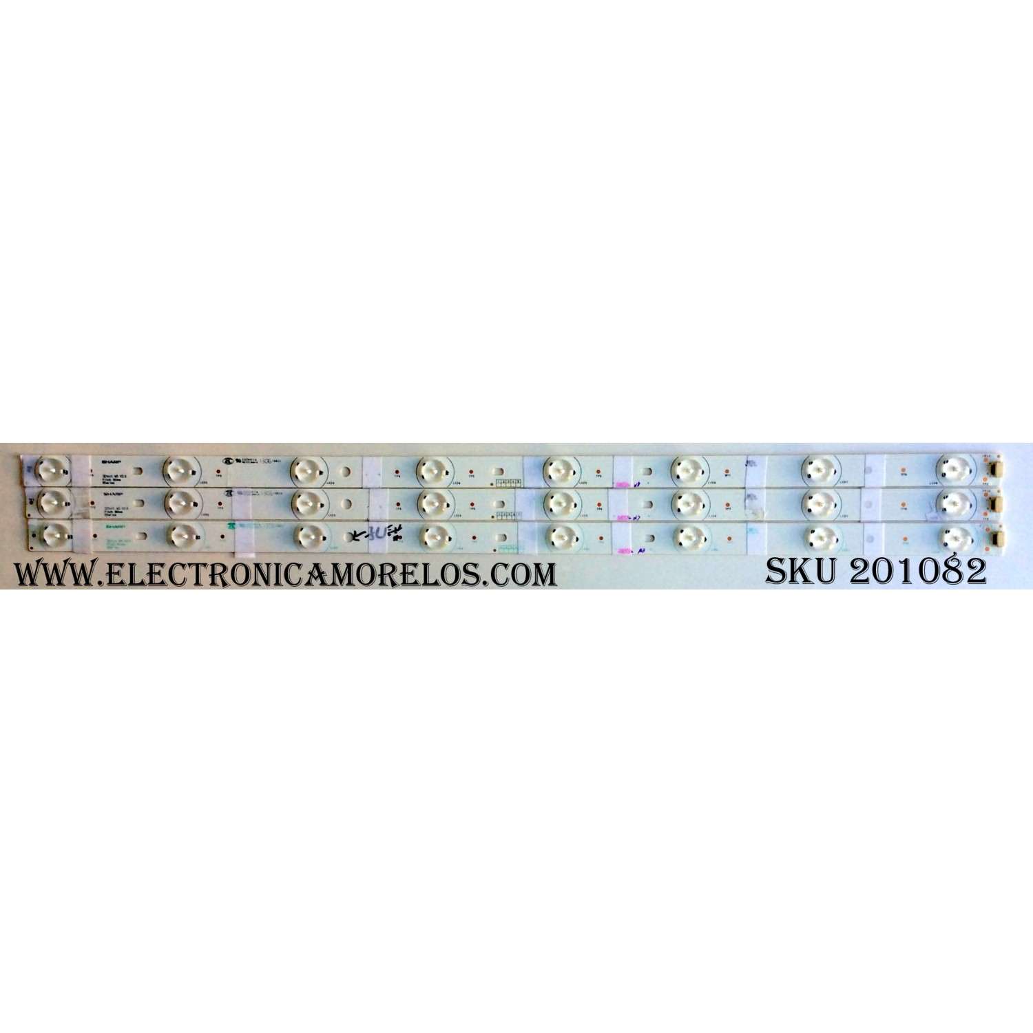KIT DE LED´S PARA TV (3 PIEZAS) / (NOTA:COMPARAR PANEL Y LED´S) / RCA 32INCH WS V2.0 / 32INCH WS V2.0 PITCH 80MM / E227809 / PANEL´S T315HW0-V8 / T315HB01 V.1 / T315HW07-V8 / T320HW07 / LSC320AN01-QYE / HV320WX2-200 / MODELOS LED32C45RQ / LED32C45RQD