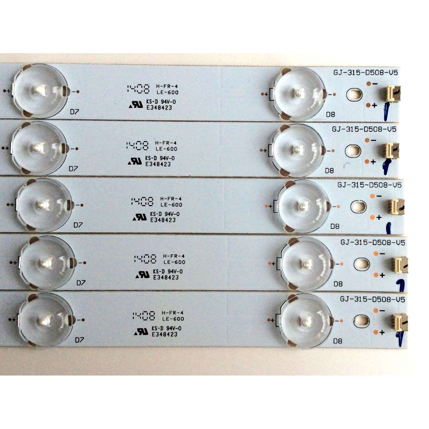 KIT DE LED´S PARA TV (5 PIEZAS) / VIZIO GJ-315-D508-V5 / EPGHBC23F5D211-E43BC / PANEL TPT315B5-DXJSFE REV:S1H / MODELOS E320I-B1 LTF7PKEQ / LTT7PKEQ / LTY7PKAP / LTM7PKBP / LTT7PKFQ / LTY7PKBP / LTY7PKBQ / D320-B1 LTY7PKCQ / D320-B1 LTF7PKDQ  - Imagen 2