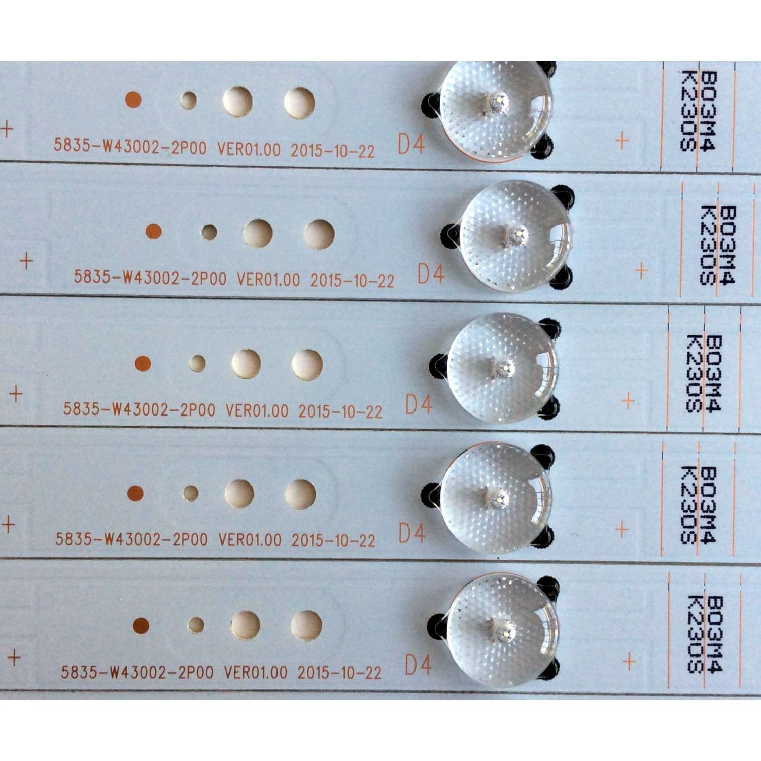 KIT DE LED`S PARA TV (6 PIEZAS) / LG 43LH500-UA.CUSHWLH / 5835-W43002-2P00 / 10-10090A-01A / 5835-W43002-2P00 VER01.00 2015-10-22 / PANEL RDL430FY(LD0-300) / LC430DUY- (SH) (A1) / MODELO 43LH500-UA.CUSHWLH	 - Imagen 3