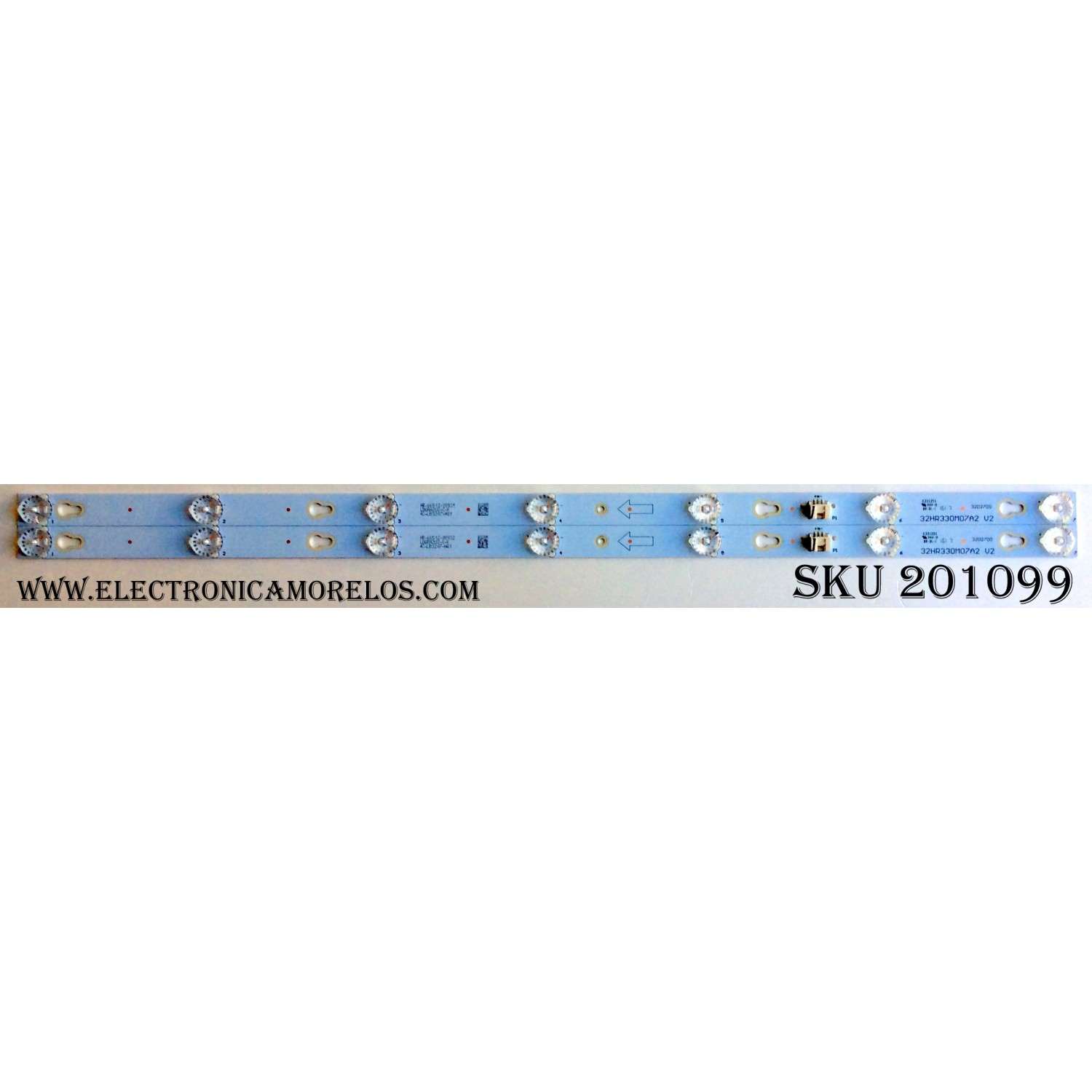 KIT DE LED`S PARA TV (2 PIEZAS) / TCL 32HR330M07A2 V2 / HR-66512-08931 / LD6RA2U2-C-K / 4C-LB3207-HQ1 / 32D2700 / PANEL`S LVW320CS0T E273 / ST3151A05-A VER 2.1 / MODELO 32S3800TSAA
