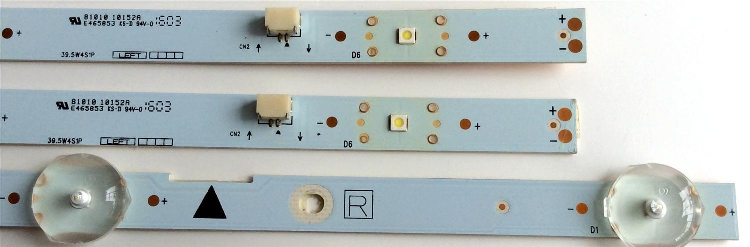 KIT DE LED`S PARA TV (3 PIEZAS) / SANYO UDULEDLXT003 / UDULEDLXT004 / 39.5W4SIP LEFT / 39.5W5SIP RIGHT / LB39501 V0_00 / LB39501 V1_01 / JX-DLXT004-3B388-0-E-62H / JX-DLXT003-3B386-0-E-62G / PANEL U5A23XT / MODELO FW40D36F - Imagen 2
