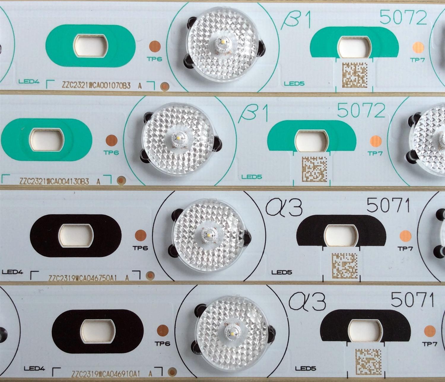 KIT DE LED`S PARA TV (45 PIEZAS) / SHARP ZZC2317WCA063050B3 / ZZC2320WCA041620A1 / ZZC2319WCA006370A1 / ZZC2211WCA036 / (5070) / (5071) / (5072) / (5073) / (5074) / PANEL LK800D3GW10Z / MODELO LC-80LE633U / ((INCOMPLETO 44 PIEZAS)) - Imagen 4