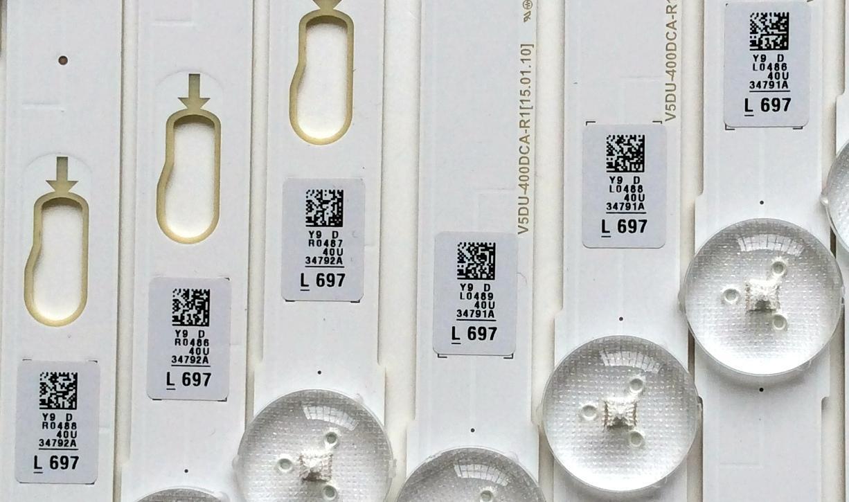 KIT DE LED`S PARA TV (10 PIEZAS) / SAMSUNG BN96-34791A / 34792A / LM41-00117C / 00117B / PANEL CY-GY040HGLVCH / SUSTITUTOS CY-GJ040HGLVDH / CY-GJ040HGLVGH / CY-GJ040FLLV1H / CY-WJ040HGLV1H / CY-GJ040HGLVFH / MODELOS UA40KU6000 / UE40JU6050 / UN40JU6400 - Imagen 5