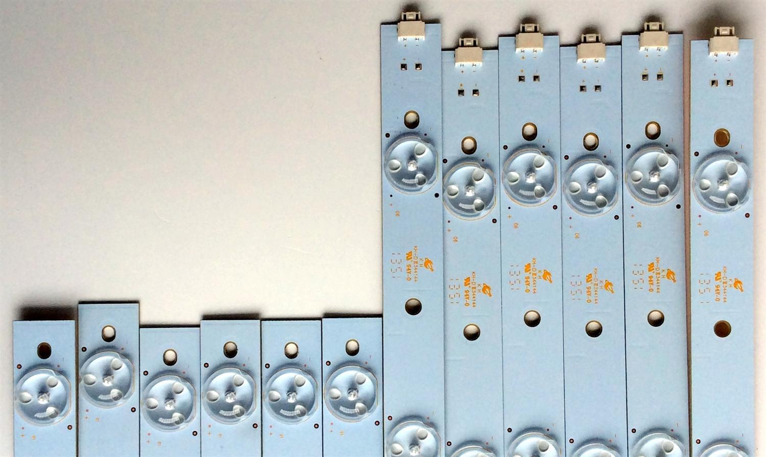 KIT DE LED`S PARA TV (12 PIEZAS) / CHANGHONG YX-50010011-1E584-0-7-3CG / YX-50010021-1E584-0-8-3CG / KH-DE344144 / PANEL  C500F13-E2-L / MODELO LED50YC200UA - Imagen 5