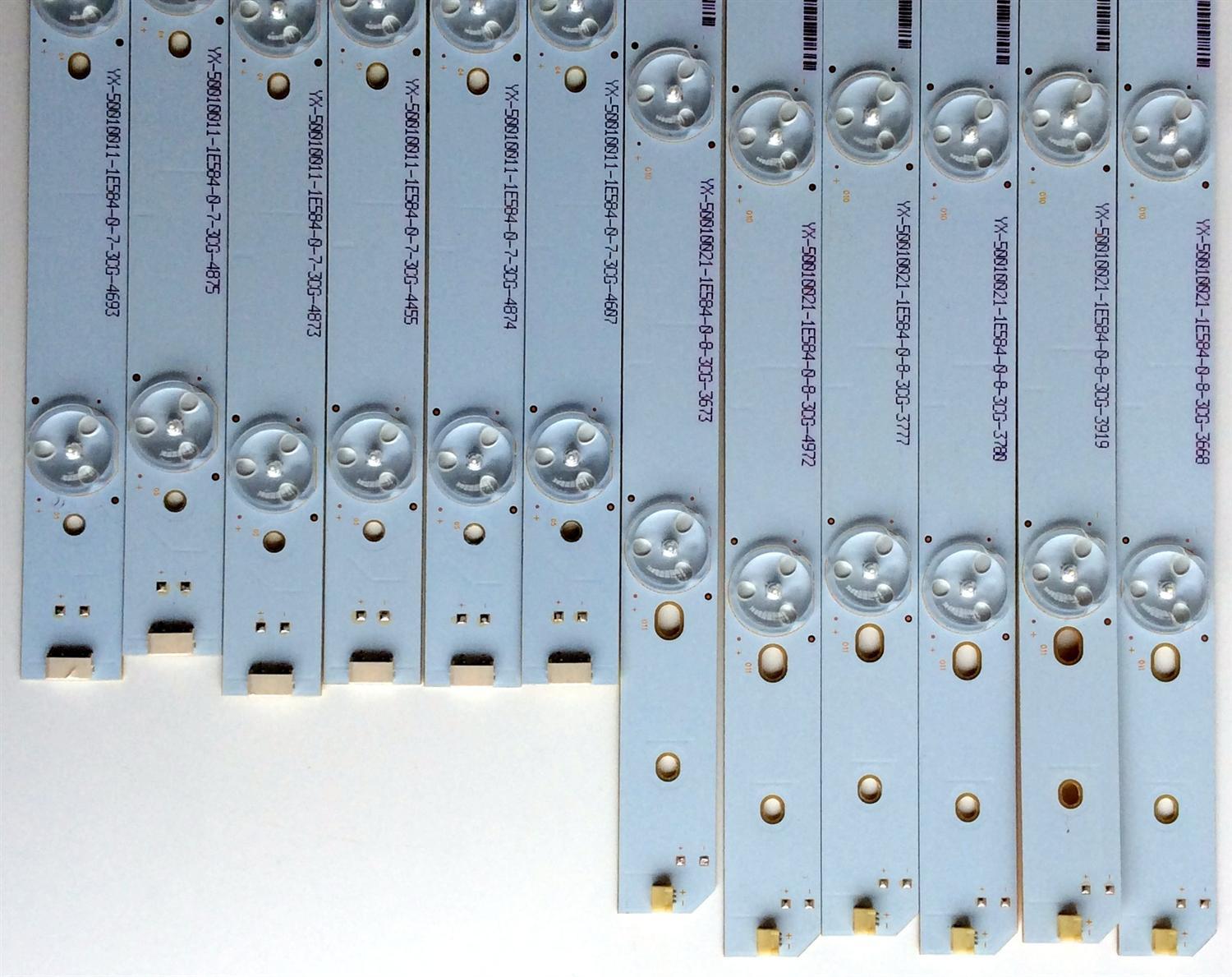 KIT DE LED`S PARA TV (12 PIEZAS) / CHANGHONG YX-50010011-1E584-0-7-3CG / YX-50010021-1E584-0-8-3CG / KH-DE344144 / PANEL  C500F13-E2-L / MODELO LED50YC200UA - Imagen 4