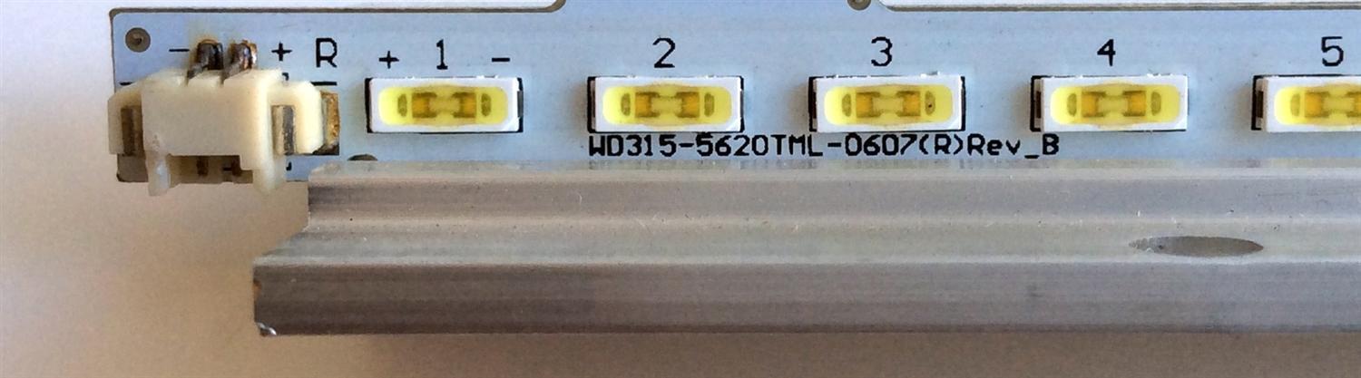 LED PARA TV / VIORE WD315-5620TML-0607(R)Rev_B / WD315-5620TML-0607(L)Rev_B / PANEL`S TC315B601 / TC315B506-A / MODELO LED32VH30 - Imagen 3