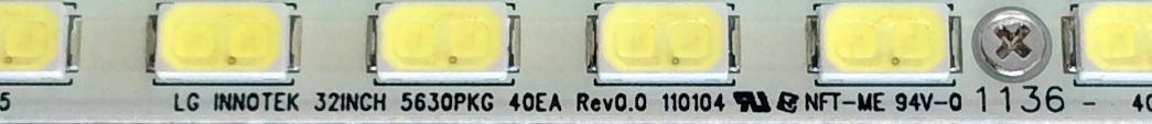 LED PARA TV / SCEPTRE 32INCH 5630PKG 40EA REV0.0 110104 / 1136 / 110104 / PANEL T315HW07 V.8 / MODELO E320PV-FHD8HW07V8 - Imagen 4
