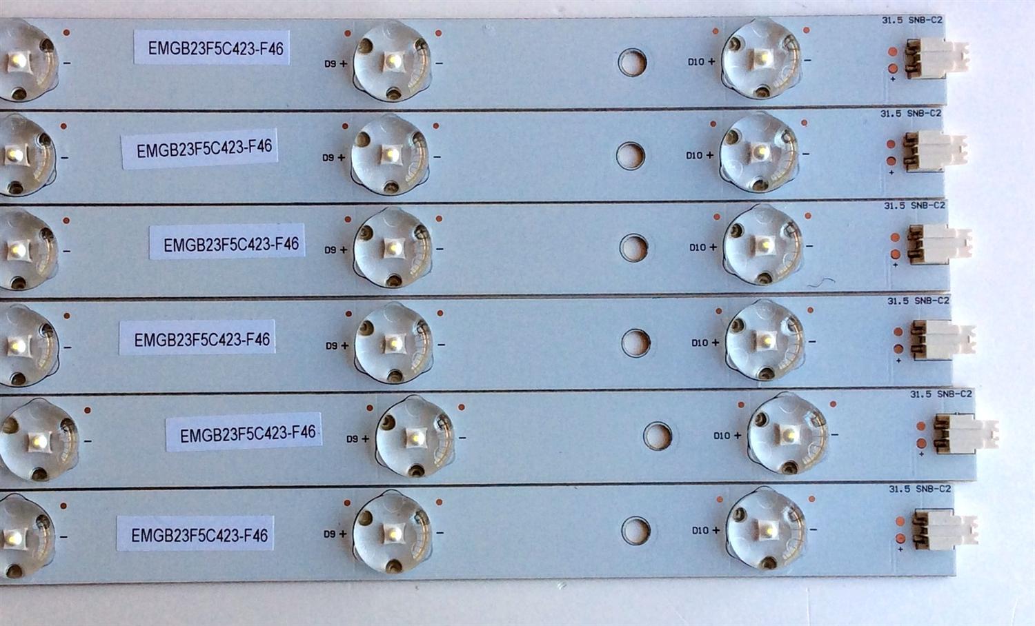 KIT DE LED'S PARA TV AOC (6 PIEZAS) / AOC EMGB23F5C423-F46 / MODELO 32D0330 - Imagen 2