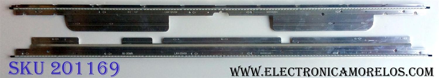 KIT DE LED´S PARA TV (2 PIEZAS) / SONY LJ64-02640A 46-DOWN / LJ64-02639A 46-UP / SLS46_5630_120/240_1D_B_Rev1 / PANEL S46TQL-S / T-MOD(S46TQL-S) / A-1803-085-A / MODELO KDL-46NX810