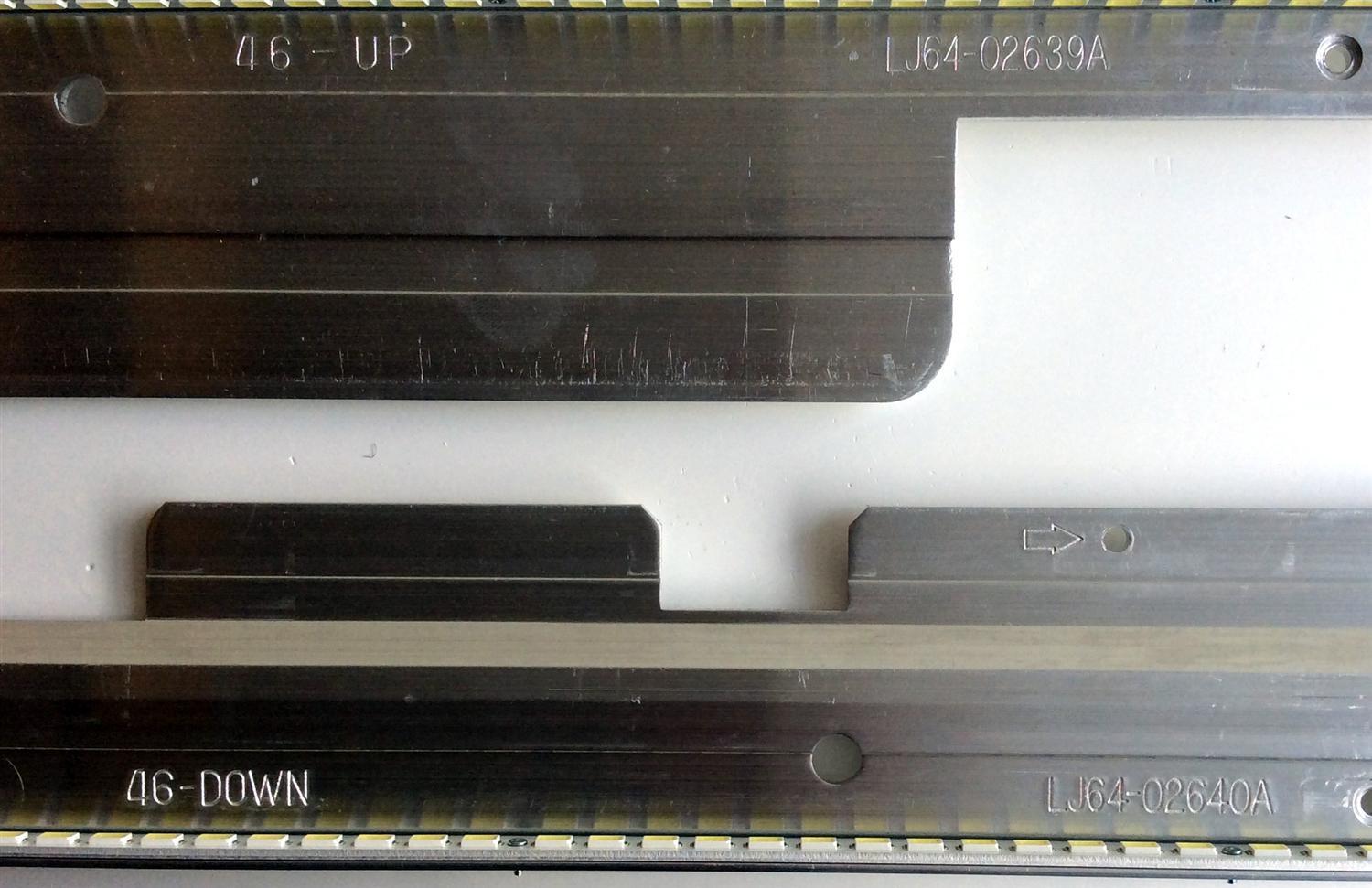 KIT DE LED´S PARA TV (2 PIEZAS) / SONY LJ64-02640A 46-DOWN / LJ64-02639A 46-UP / SLS46_5630_120/240_1D_B_Rev1 / PANEL S46TQL-S / T-MOD(S46TQL-S) / A-1803-085-A / MODELO KDL-46NX810 - Imagen 3