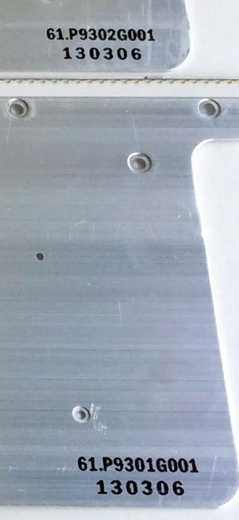 KIT DE LED´S PARA TV (2 PIEZAS) / PANASONIC PAV5521 / 00.P9301GA01 Rev.A 20130220 / 61.P9302G001 / 130306 / PANEL YLV5523N / MODELO TC-L55WT60 - Imagen 4