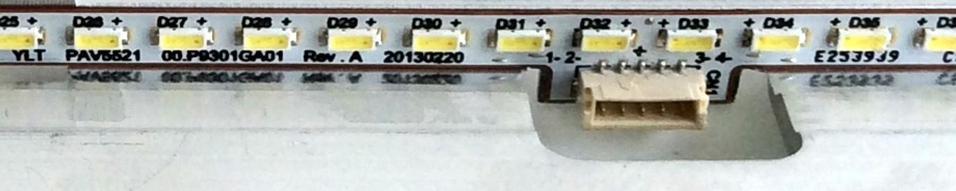 KIT DE LED´S PARA TV (2 PIEZAS) / PANASONIC PAV5521 / 00.P9301GA01 Rev.A 20130220 / 61.P9302G001 / 130306 / PANEL YLV5523N / MODELO TC-L55WT60 - Imagen 3