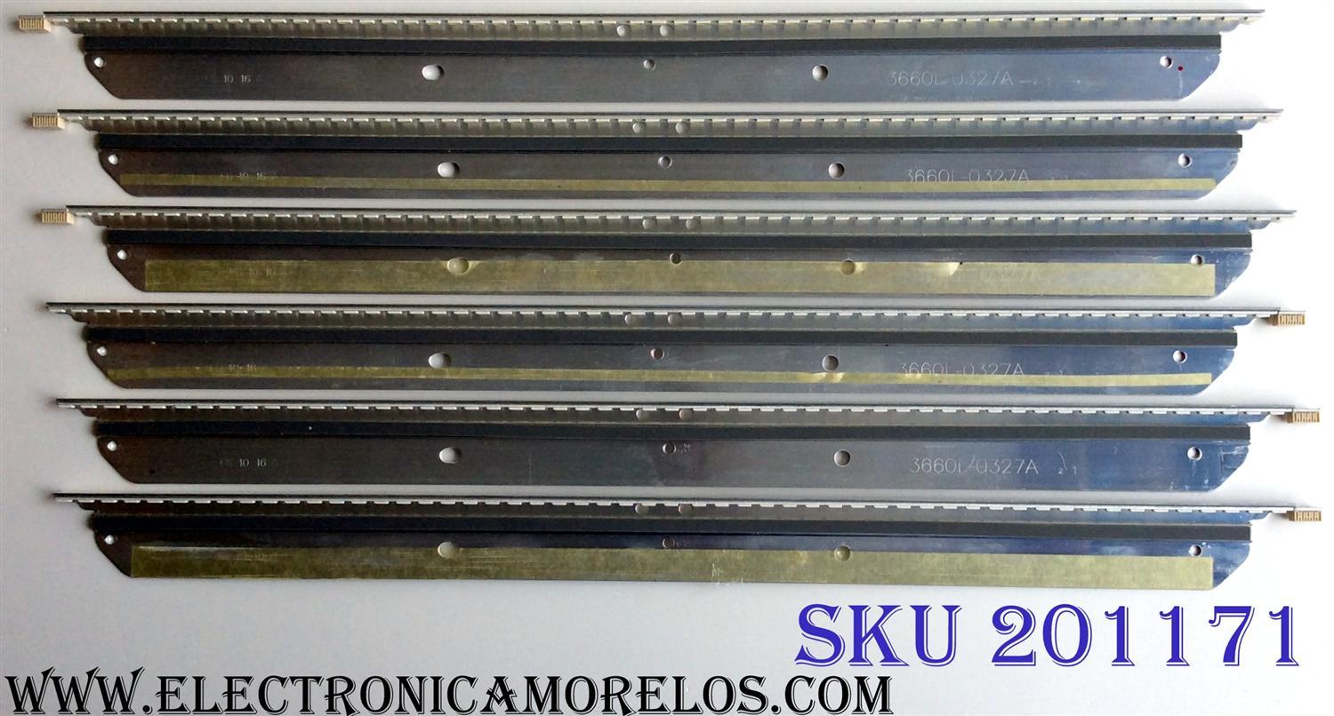 KIT DE LED´S PARA TV (6 PIEZAS) / SIGMAC 3660L-0327A / AG0945 / AG0947 / LG Innotek 42¨ REV 07 (090707) A / PANEL LE42AB1 NS-LCD42HD-09 / MODELO LE42AB1 NS-LCD42HD-09