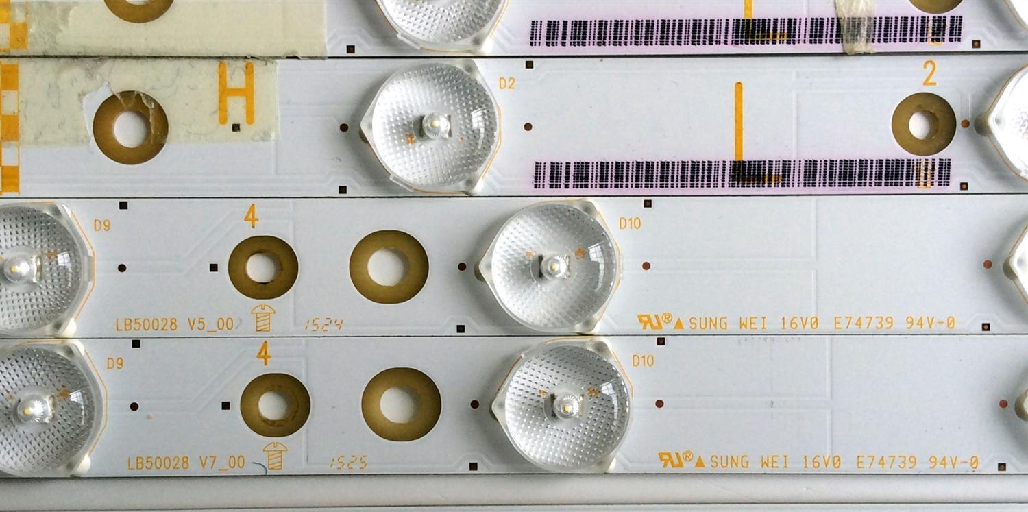 KIT DE LED´S PARA TV (16 PIEZAS) / VIZIO LB50028 V1_00 / LB50028 V0_00 / LB50028 V7_00 / LB50028 V5_00 / LB50028 V6_00 / LB50028 V4_00 / LB50028 V2_00 / LB50028 V3_00 / PANEL´S TPT500DK-QS1 REV:SC1G / TPT500U1-QVN02.A / MODELOS M50-C1 LTM6SRAR / LTCWSPBR - Imagen 8