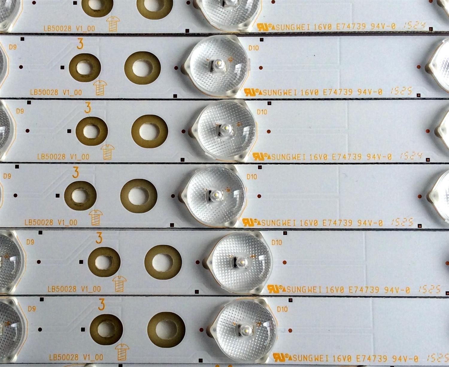 KIT DE LED´S PARA TV (16 PIEZAS) / VIZIO LB50028 V1_00 / LB50028 V0_00 / LB50028 V7_00 / LB50028 V5_00 / LB50028 V6_00 / LB50028 V4_00 / LB50028 V2_00 / LB50028 V3_00 / PANEL´S TPT500DK-QS1 REV:SC1G / TPT500U1-QVN02.A / MODELOS M50-C1 LTM6SRAR / LTCWSPBR - Imagen 7