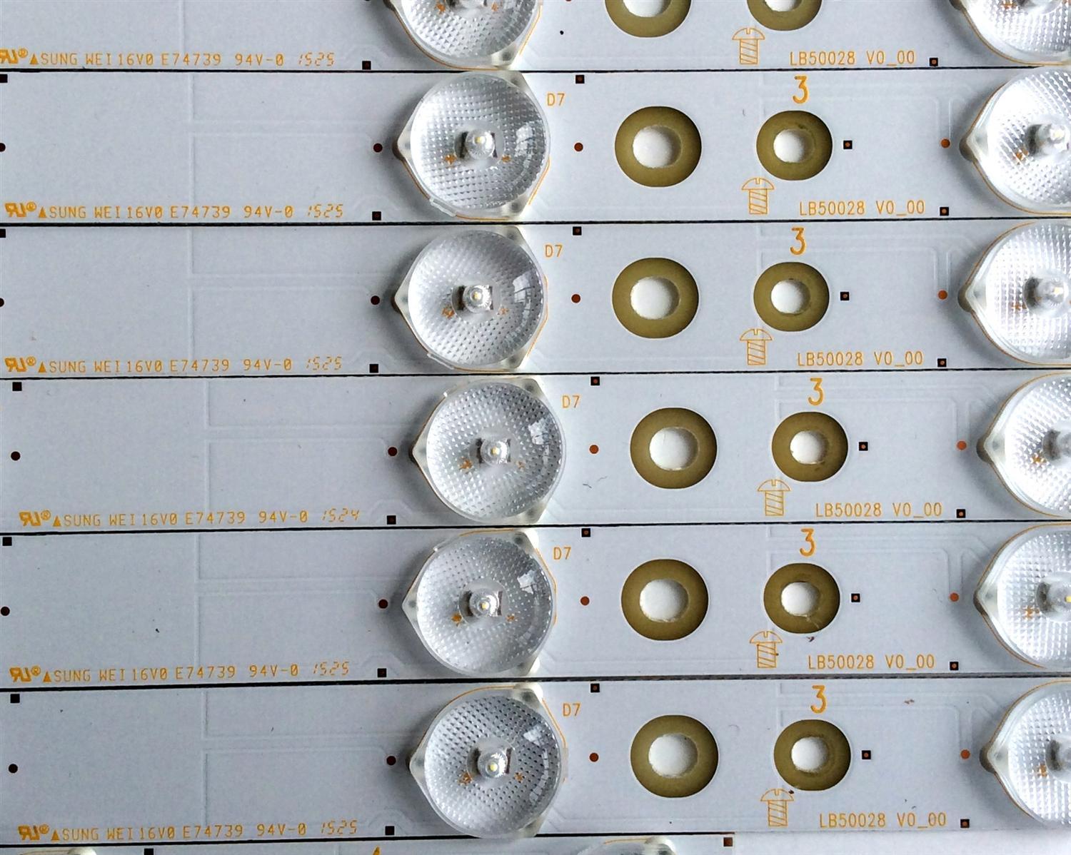 KIT DE LED´S PARA TV (16 PIEZAS) / VIZIO LB50028 V1_00 / LB50028 V0_00 / LB50028 V7_00 / LB50028 V5_00 / LB50028 V6_00 / LB50028 V4_00 / LB50028 V2_00 / LB50028 V3_00 / PANEL´S TPT500DK-QS1 REV:SC1G / TPT500U1-QVN02.A / MODELOS M50-C1 LTM6SRAR / LTCWSPBR - Imagen 5