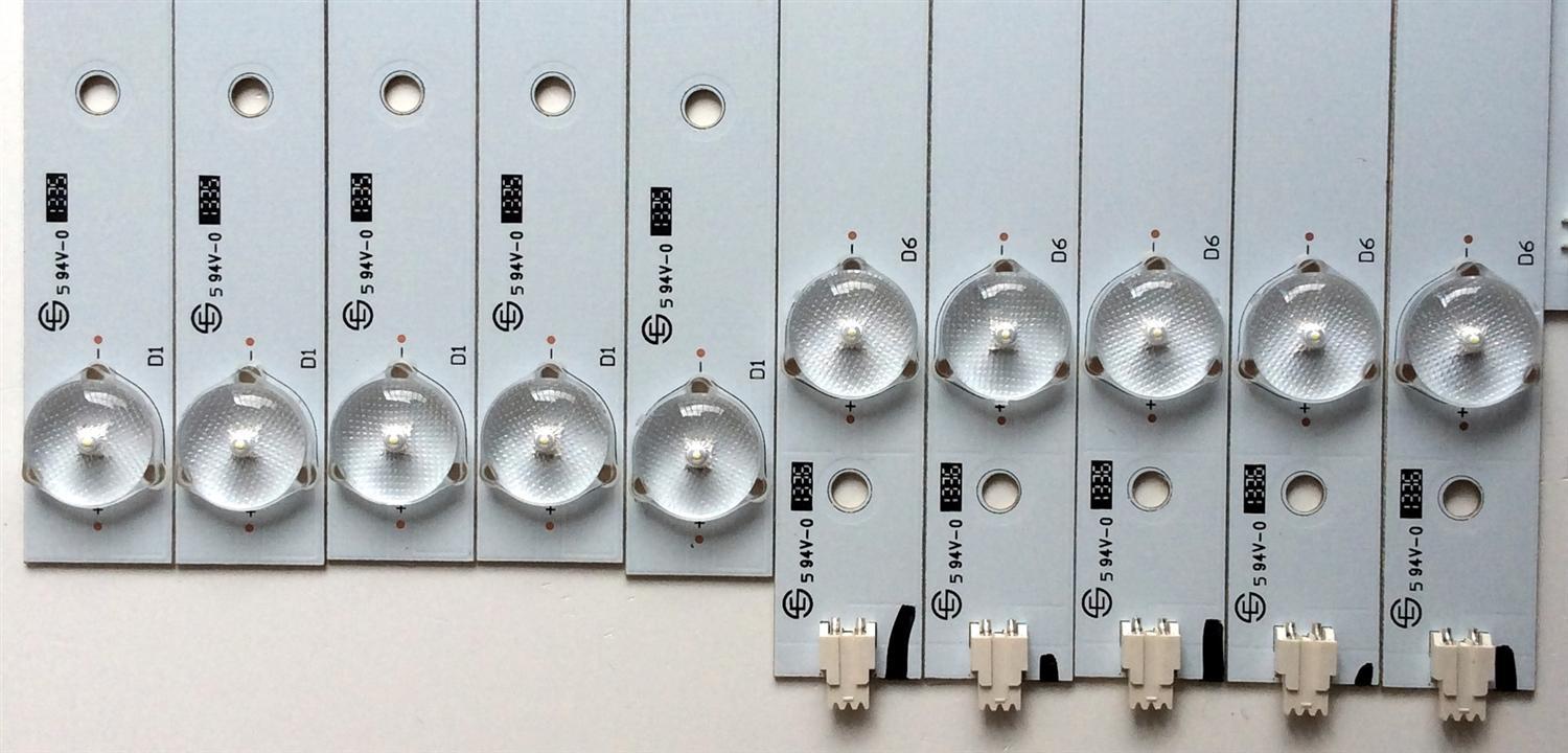 KIT DE LED´S PARA TV (10 PIEZAS) / VIZIO 39.0-D510-R-C2 / 39.0-D510-L-C2 / EPIHB45F5C913-F46 / 39.0-2K13 / PANEL TPT390J1-HVN04 REV:S000M / MODELOS E390I-A1 / E390I-A1 LTYWNQQP / E390I-B1E LTTWPSCQ / E390I-A1 LTYWNQFQ - Imagen 7